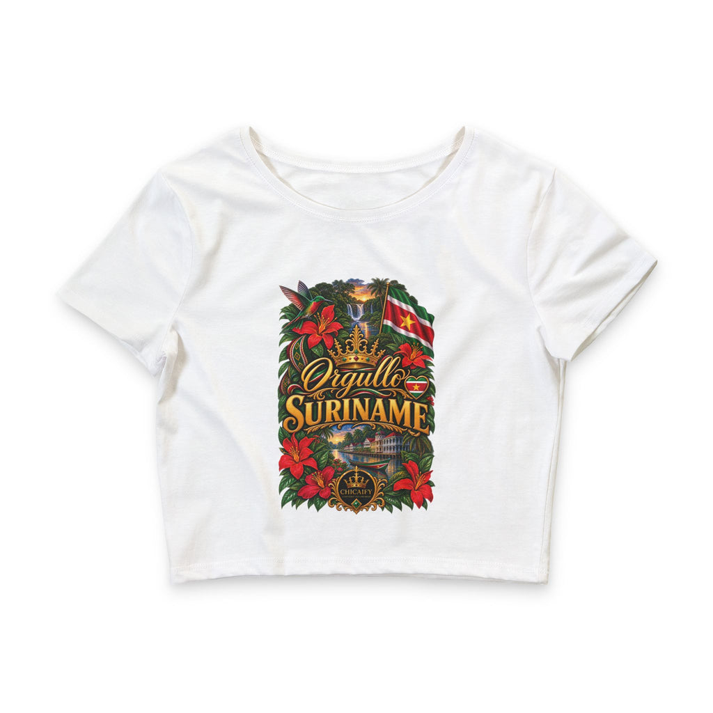 Orgullo Suriname — Raíces Unidas Collection |  Crop Tee