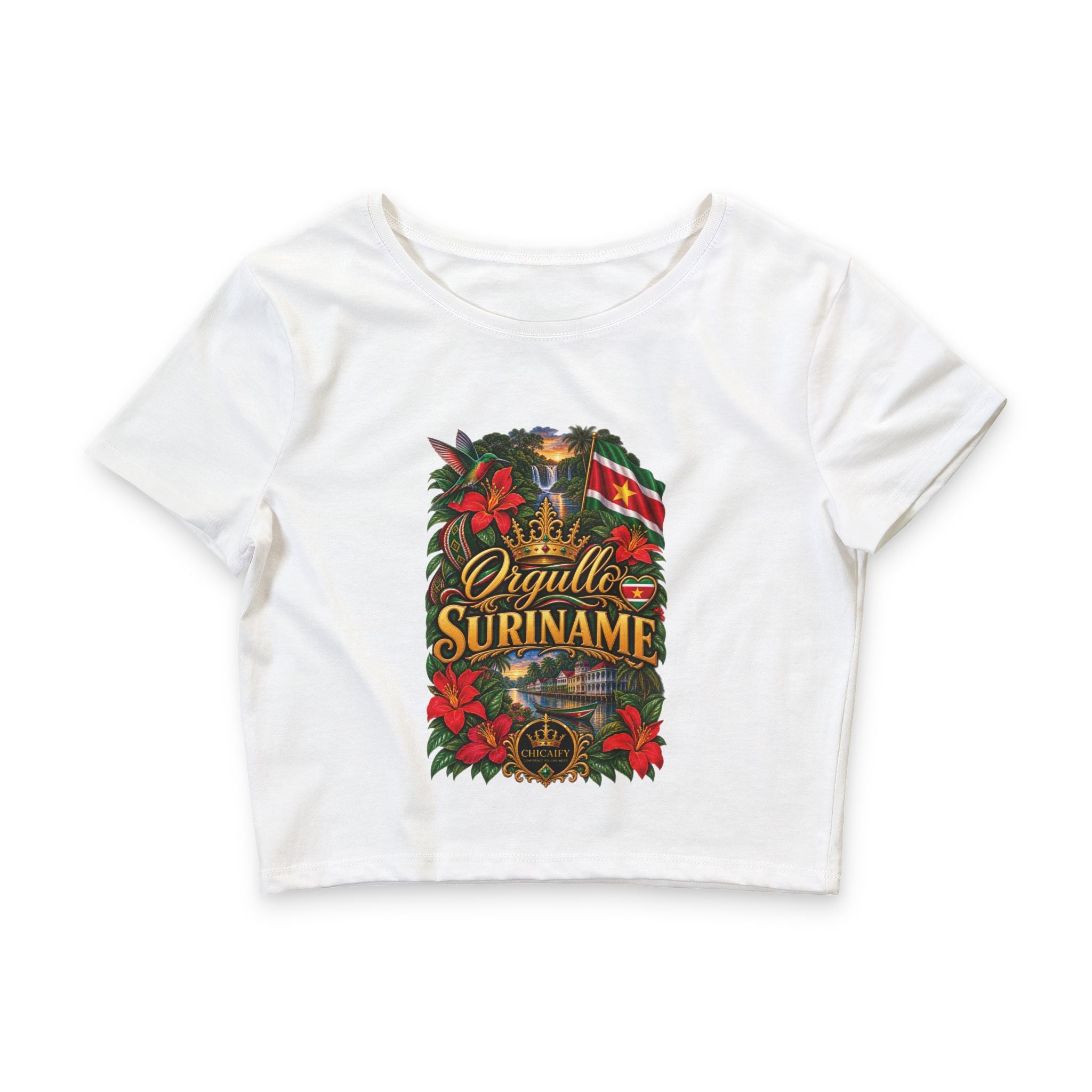 Orgullo Suriname — Raíces Unidas Collection |  Crop Tee