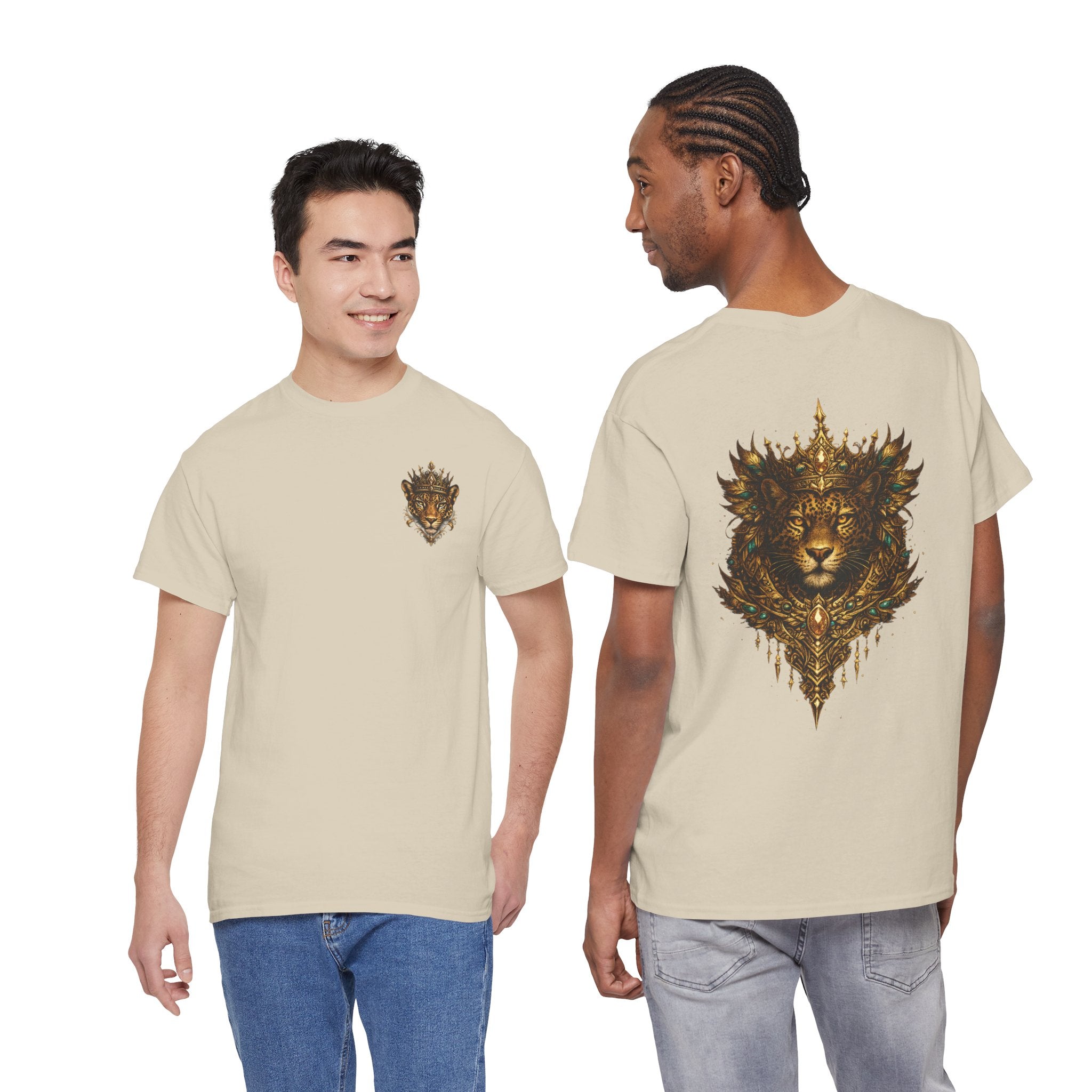 Golden Crowned Jaguar Tee — Graphic T-Shirt