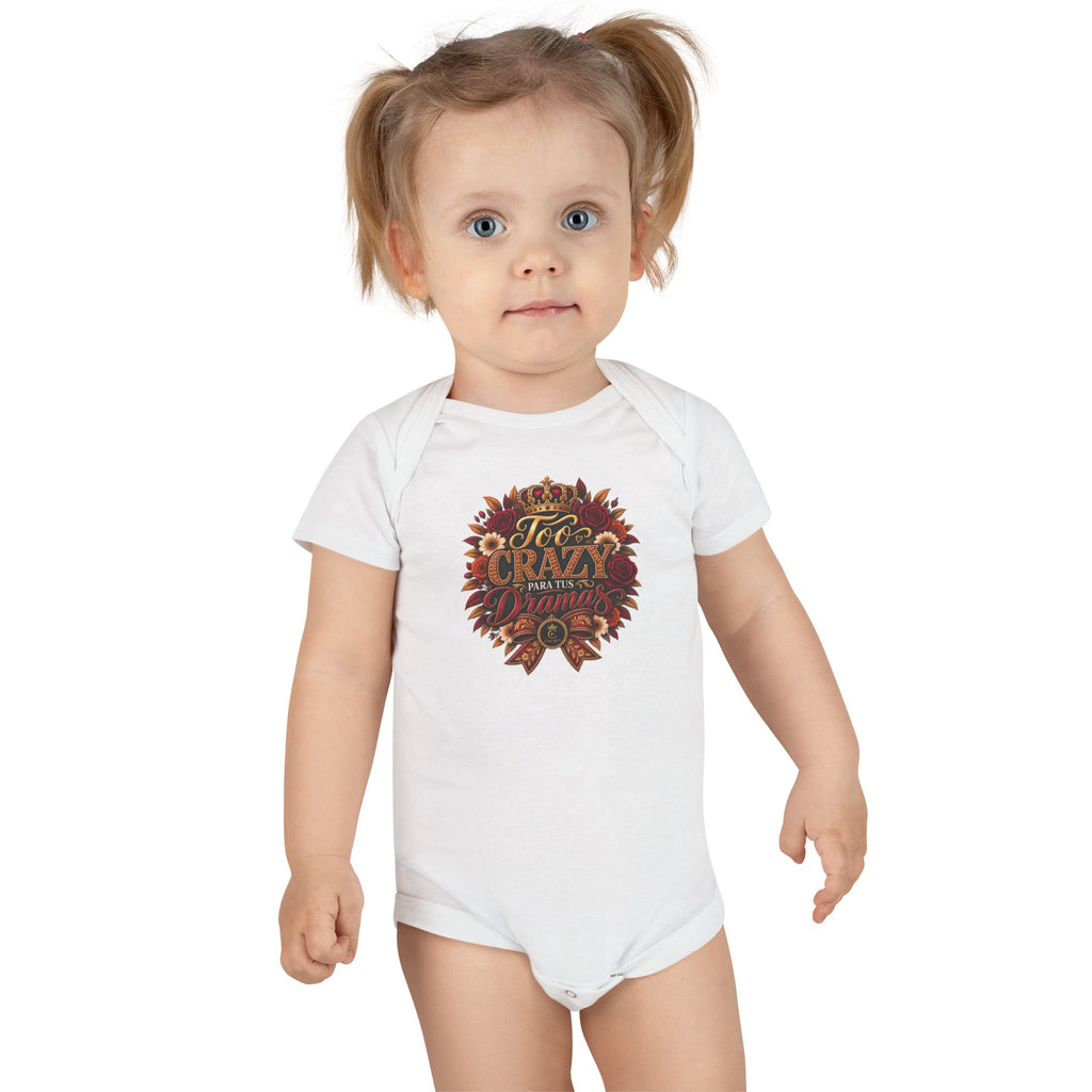 Too Crazy Para Tus Dramas – Charro-Inspired Edition | Baby Short Sleeve Onesie®