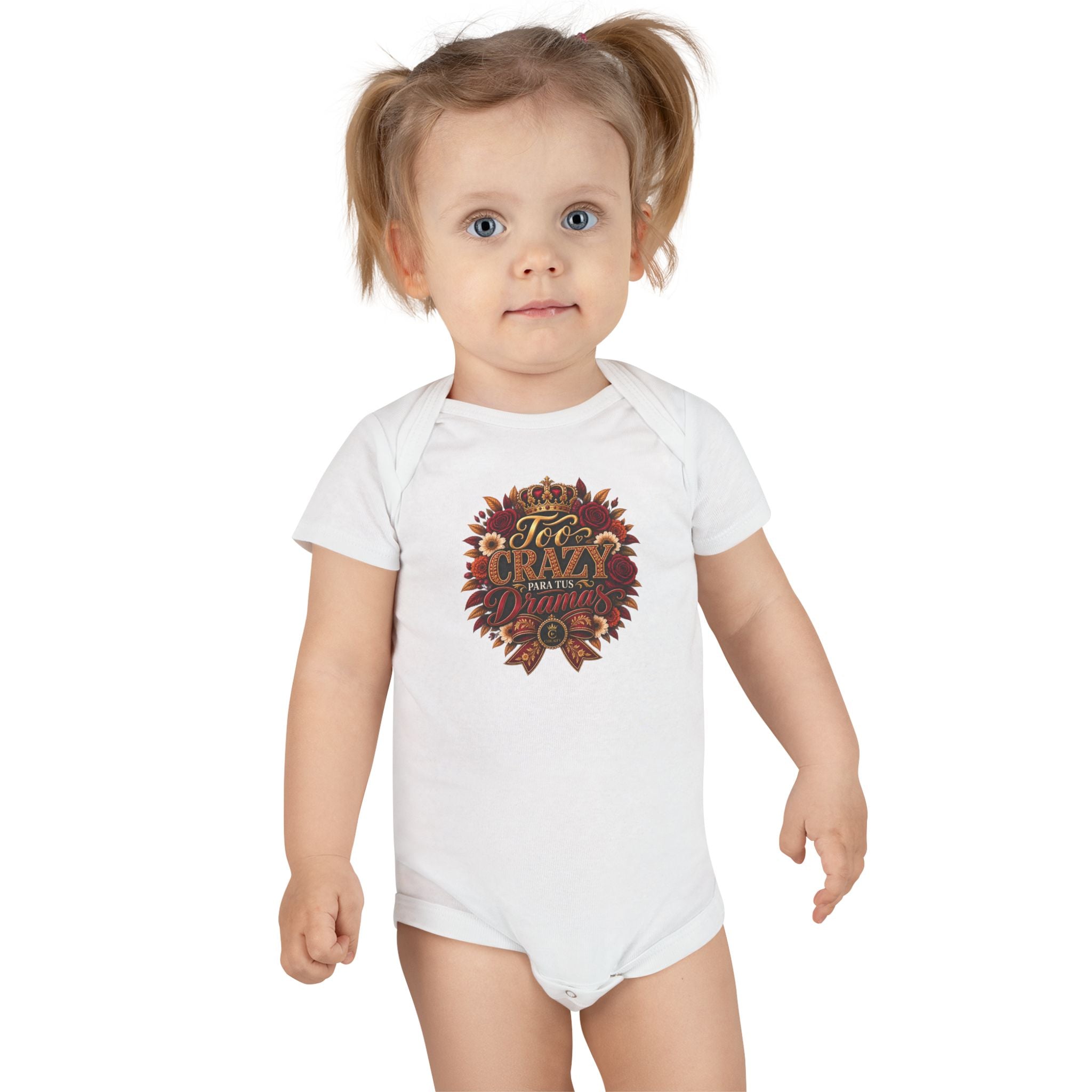 Too Crazy Para Tus Dramas – Charro-Inspired Edition | Baby Short Sleeve Onesie®