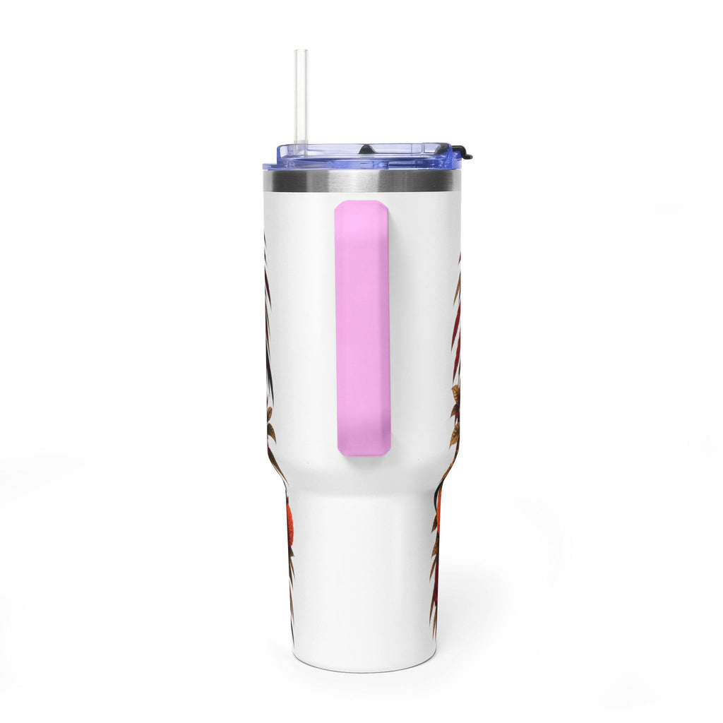 Reina Azteca: Entre Rosas y Cempasúchil | Vacuum Thermal Tumbler, 40oz