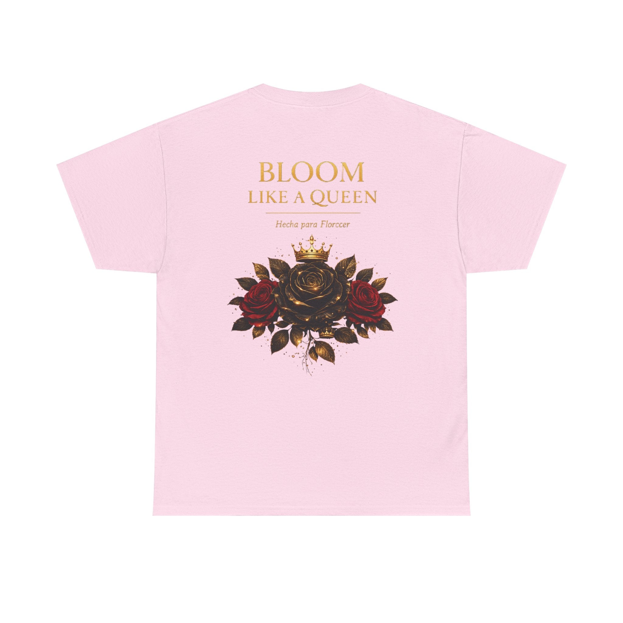 Bloom Like a Queen Tee — Floral Crown Rose Graphic Shirt