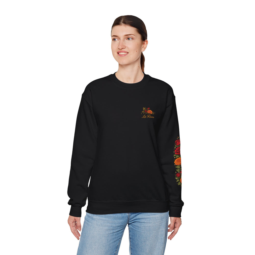 "Segura. Fuerte. Única." Rose Bouquet Sweatshirt