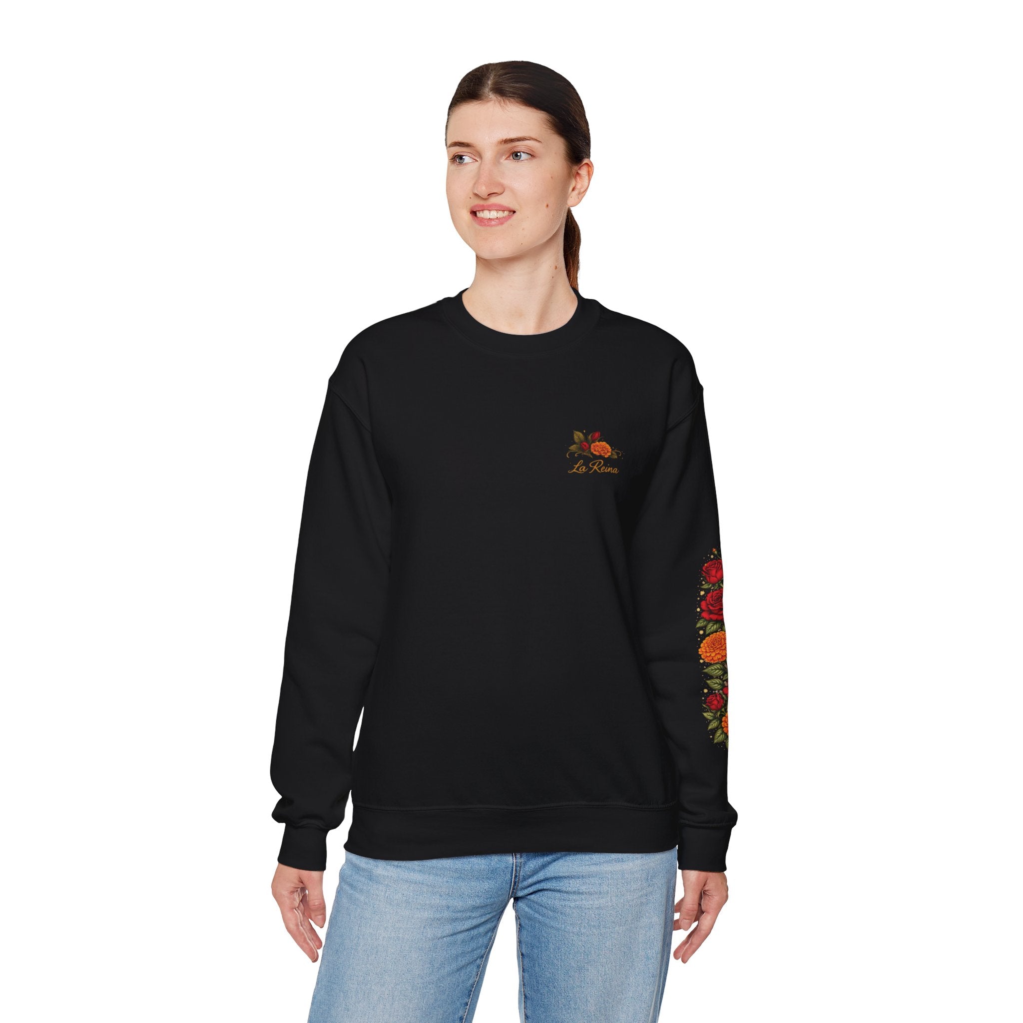 "Segura. Fuerte. Única." Rose Bouquet Sweatshirt
