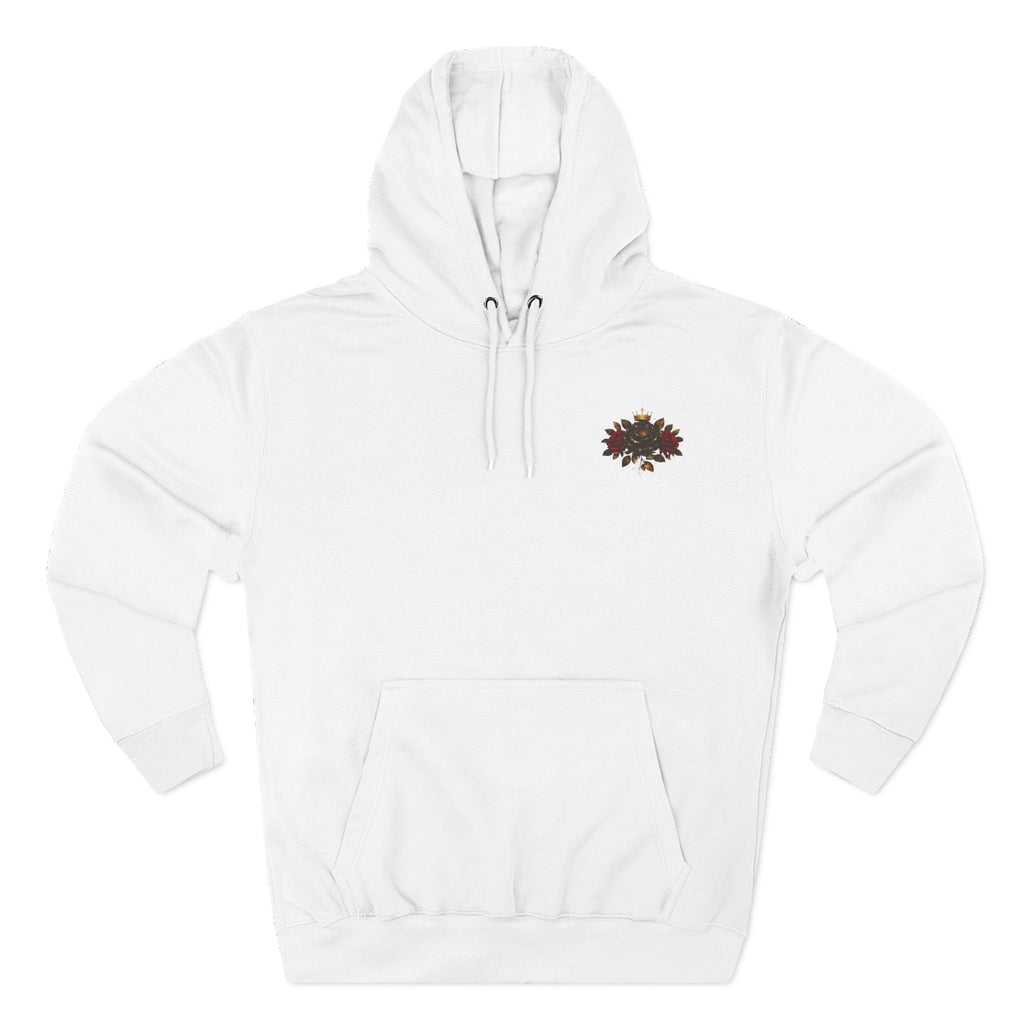 "Soft Heart. Sharp Mind." Rose Crest Design Hoodie