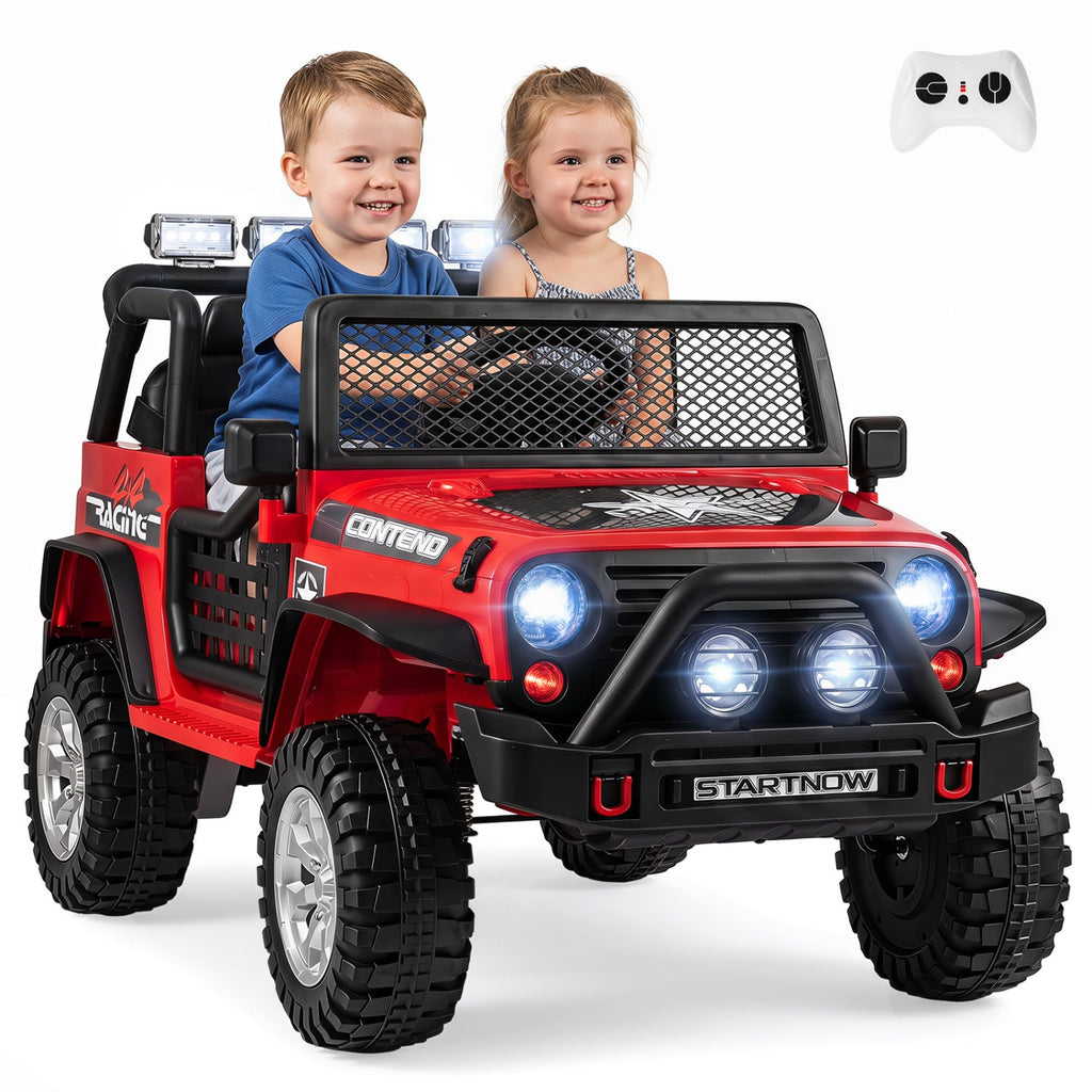 12V Two-Seater Kids' Electric Ride-On Car with Remote