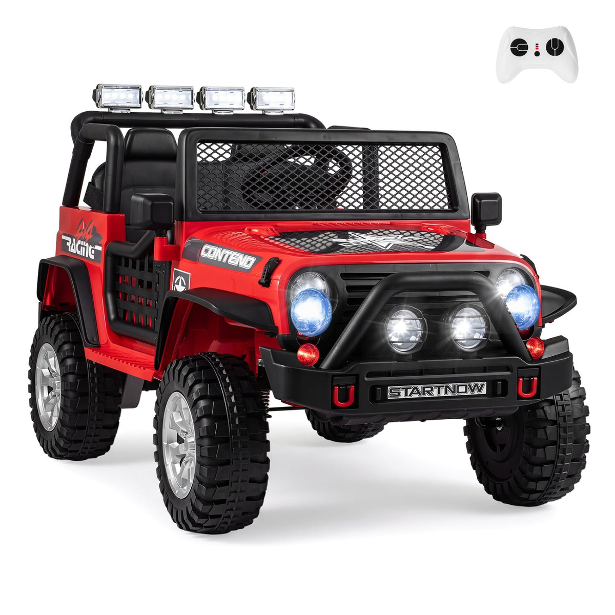12V Two-Seater Kids' Electric Ride-On Car with Remote