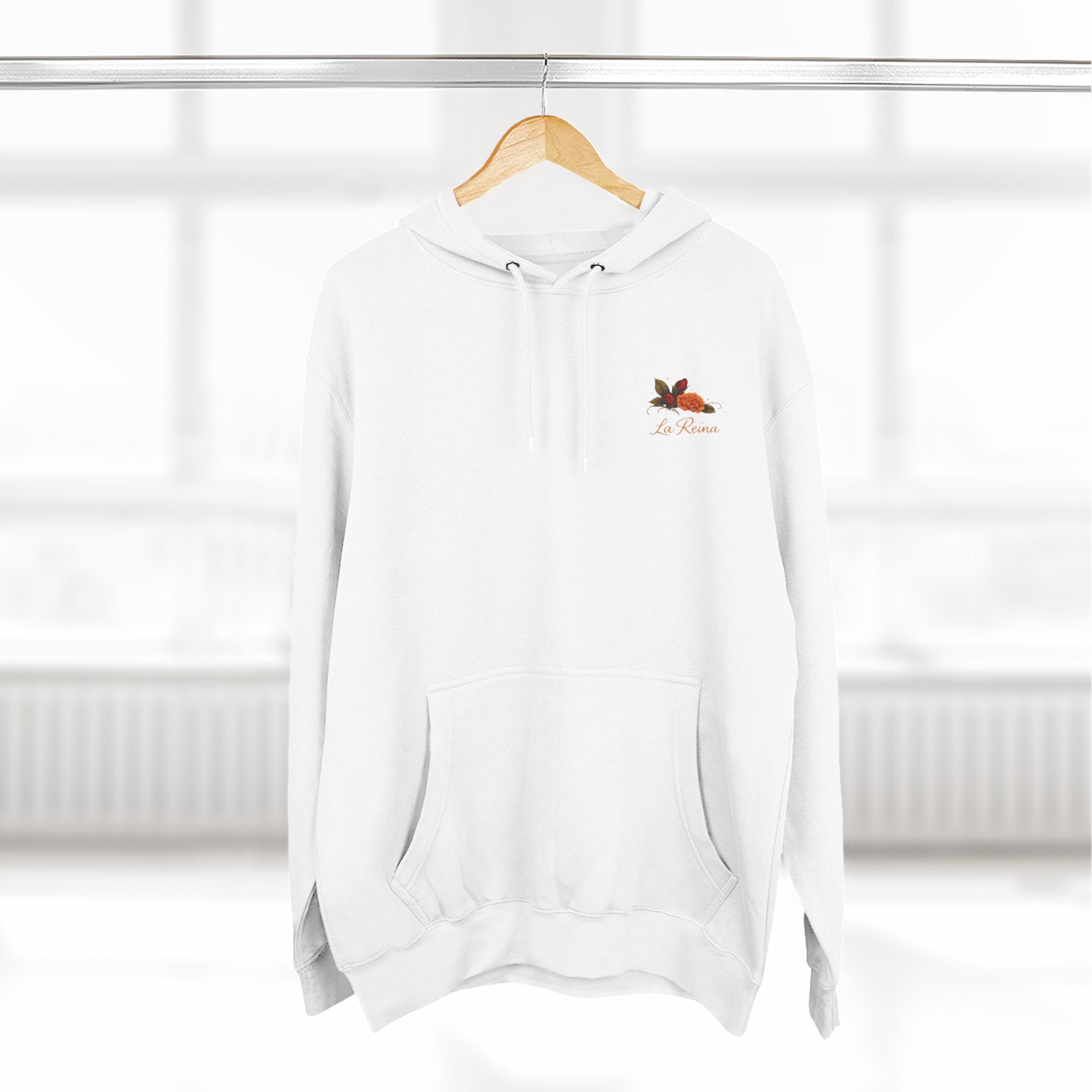 Segura Fuerte Única Hoodie — Spanish Floral Rose Inspirational Pullover