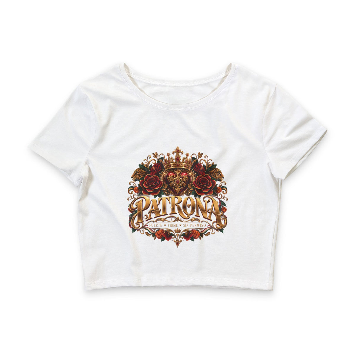 Patrona | Crowned in Power – Chicaify Collection | Women's Crop Tee