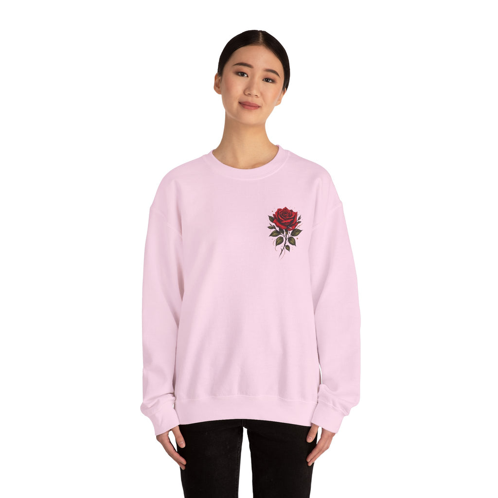 Not Fragile Like a Flower, Fragile Like a Bomb' Rose & Bomb Graphic Sweatshirt