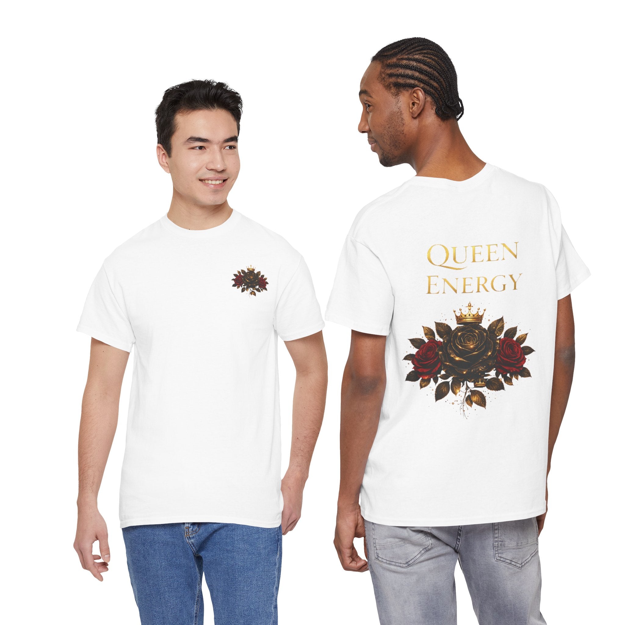 Queen Energy Tee — Floral Crown Graphic T‑Shirt