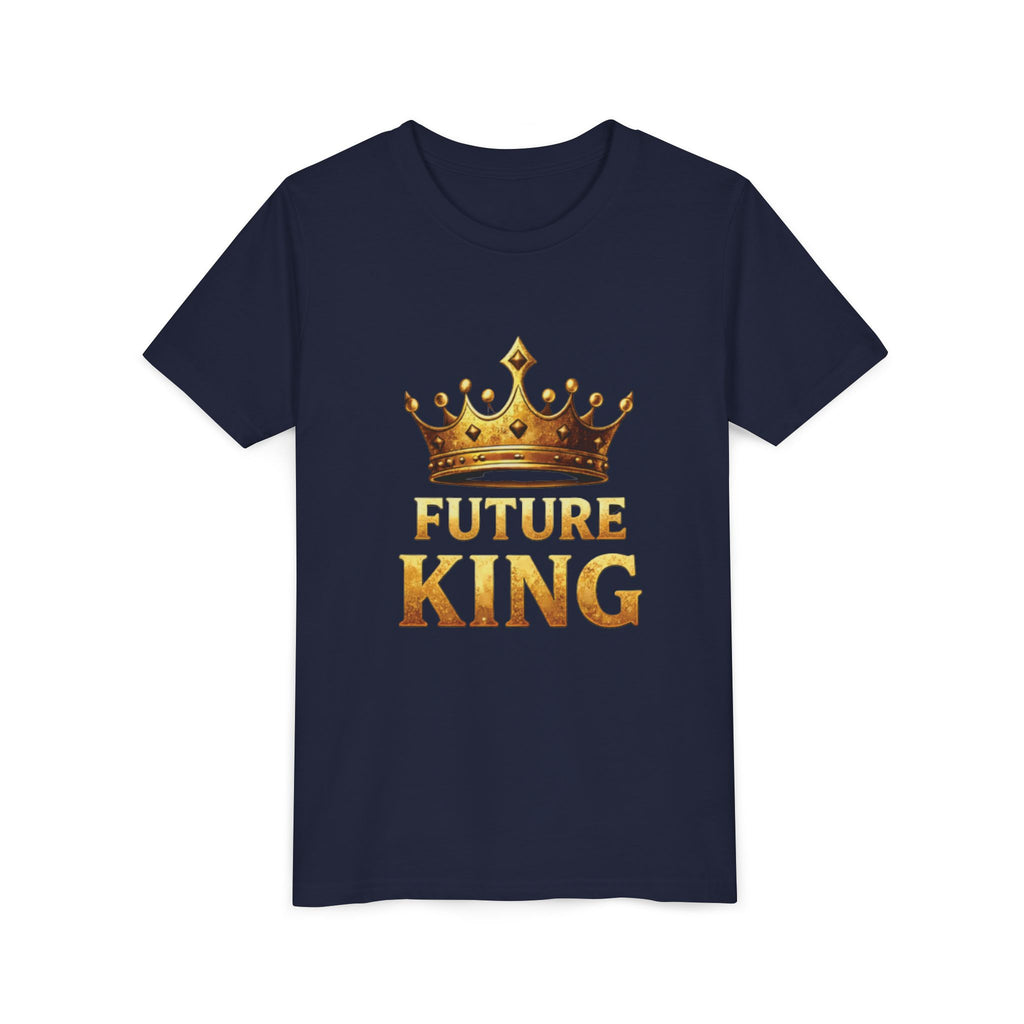 Youth Tee - "Future King" Gold Crown Graphic