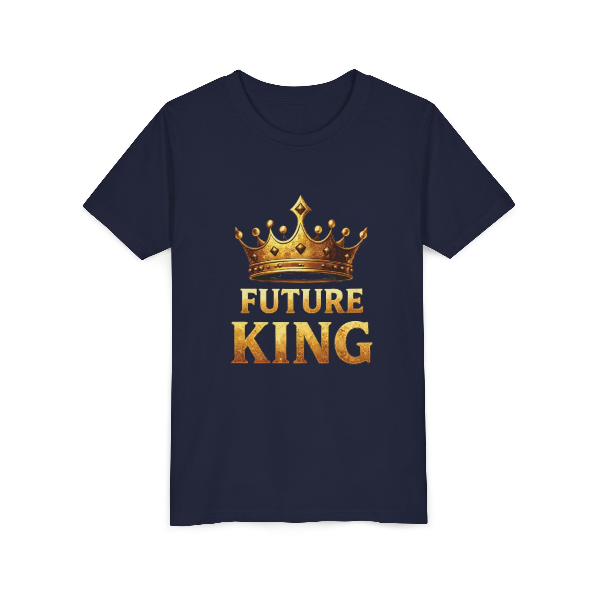 Youth Tee - "Future King" Gold Crown Graphic