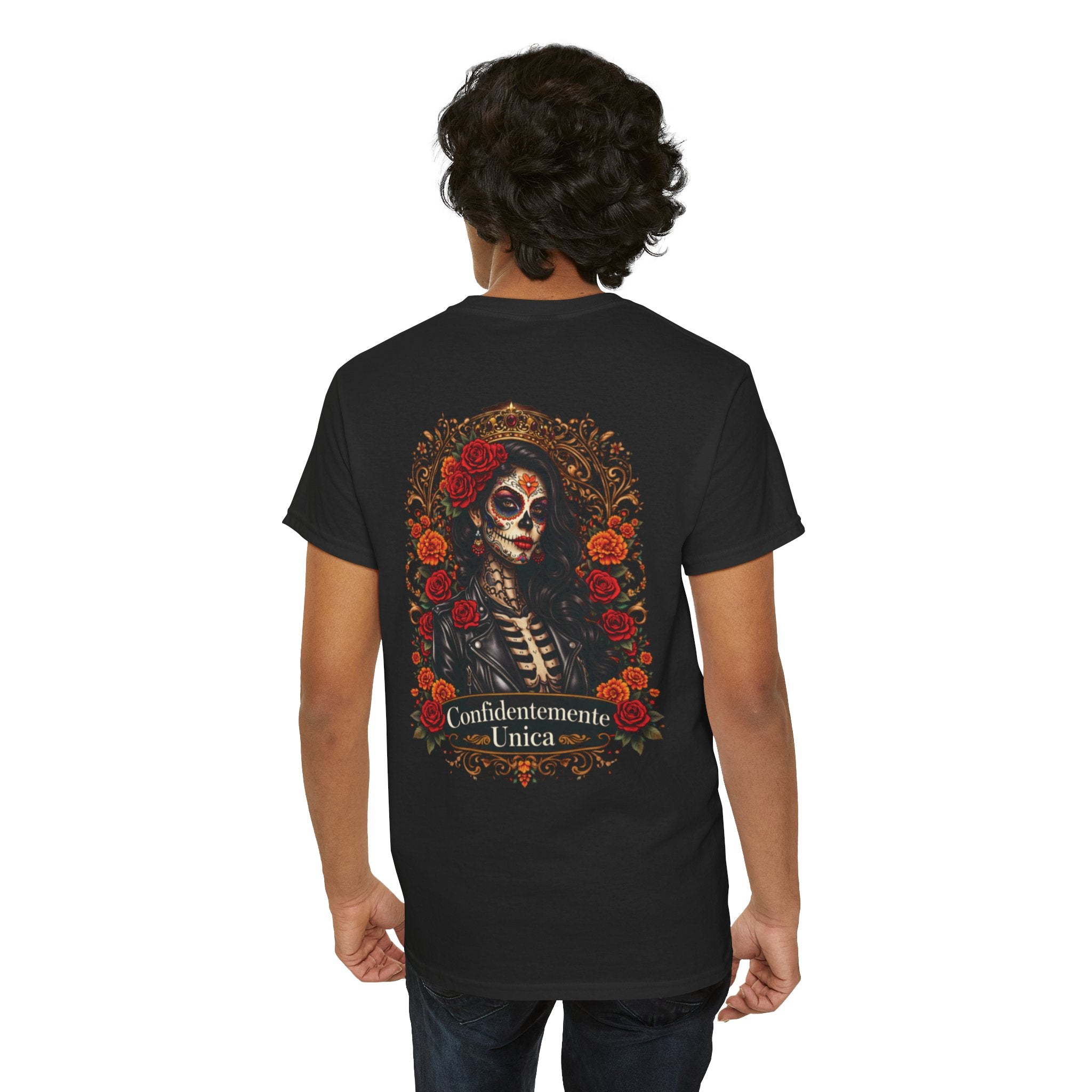 "Confidentemente Única" Floral Graphic T‑Shirt