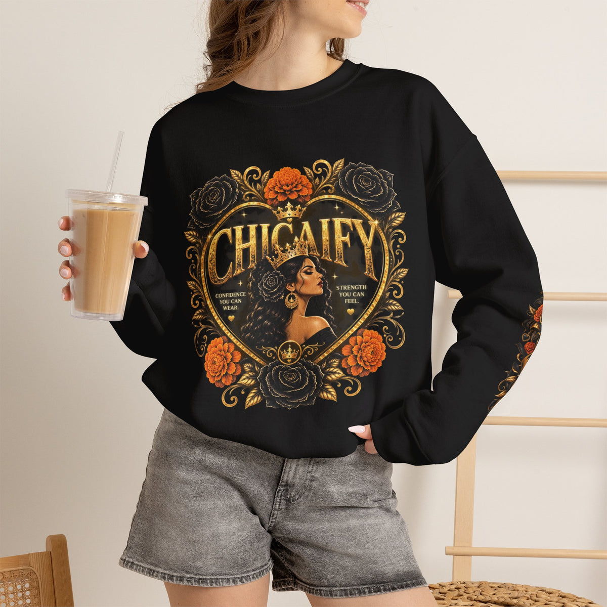 Chicaify® Be Bold. Take Up Space. Statement  Crewneck Sweatshirt
