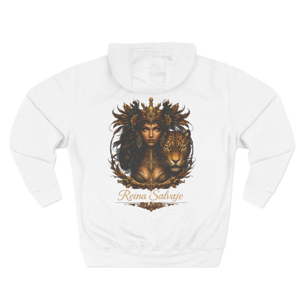 Reina Salvaje – Jaguar Queen Hoodie — 'Reina Salvaje' Graphic Fleece Hoodie