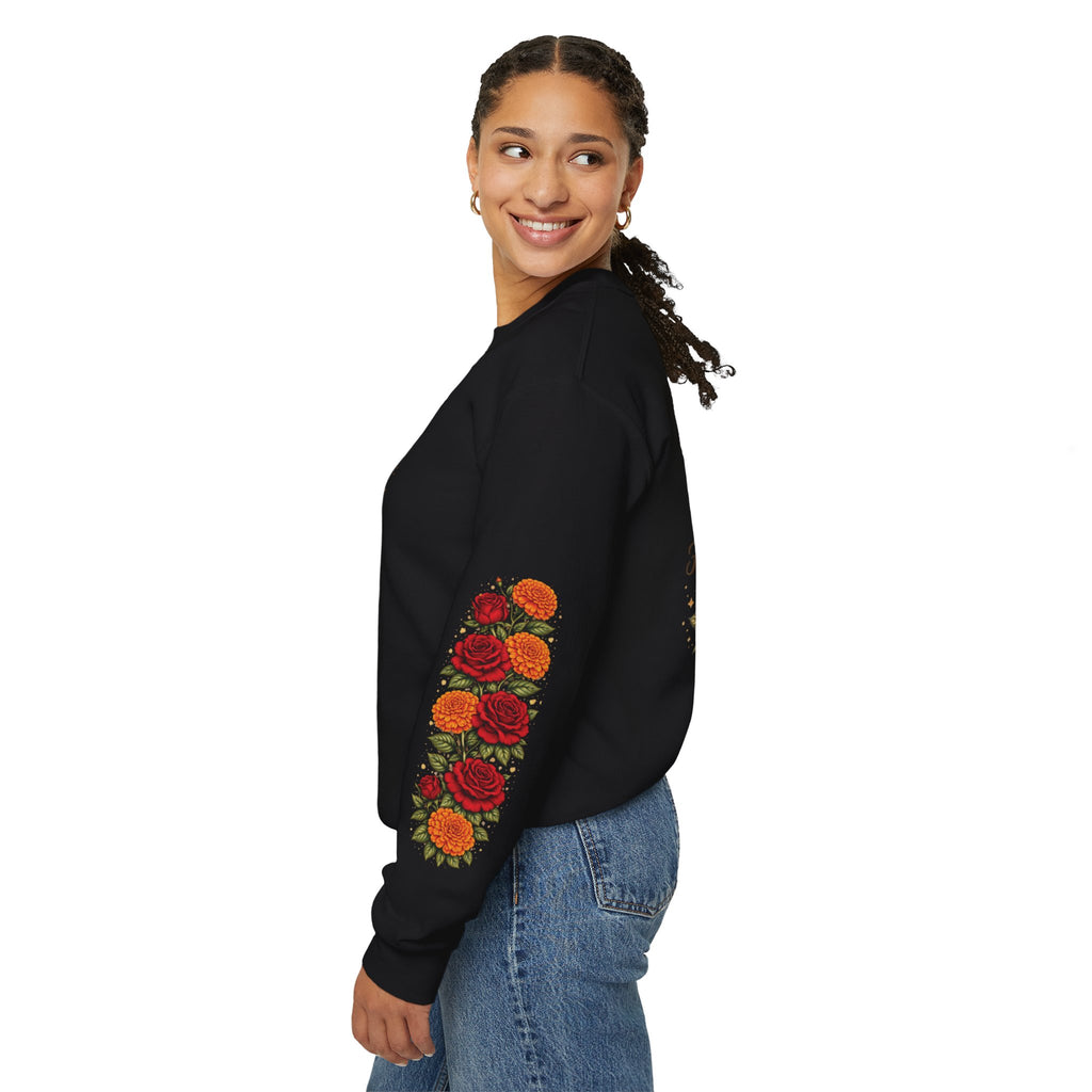 Floral "Hecha de Fuerza y Flores" Sweatshirt