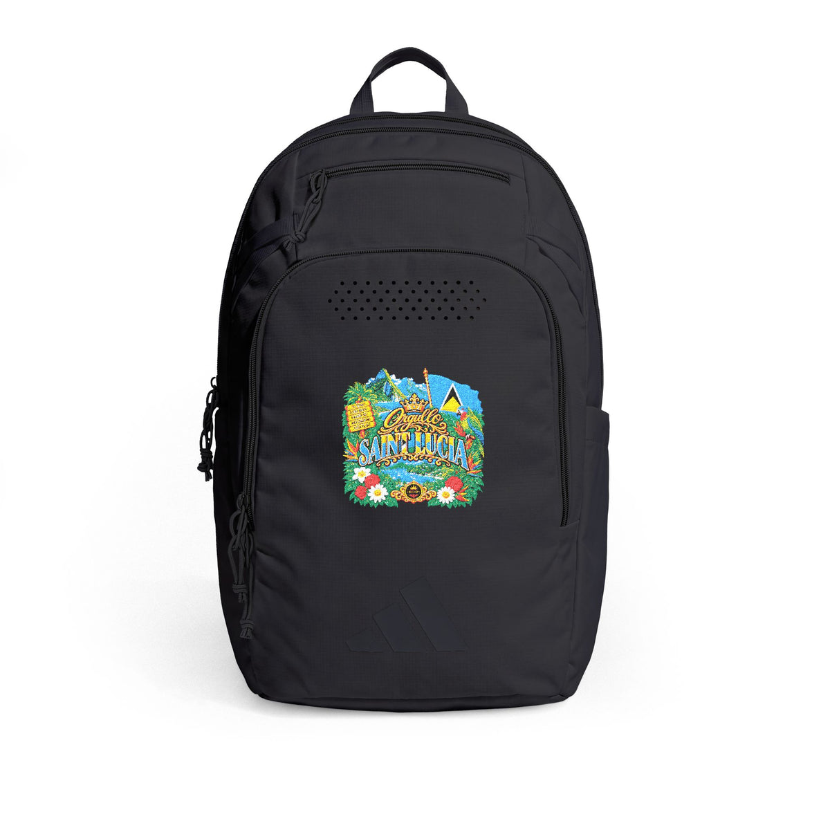 Orgullo Saint Lucia — Raíces Unidas Collection | adidas® Defender 5 Backpack (Embroidery)