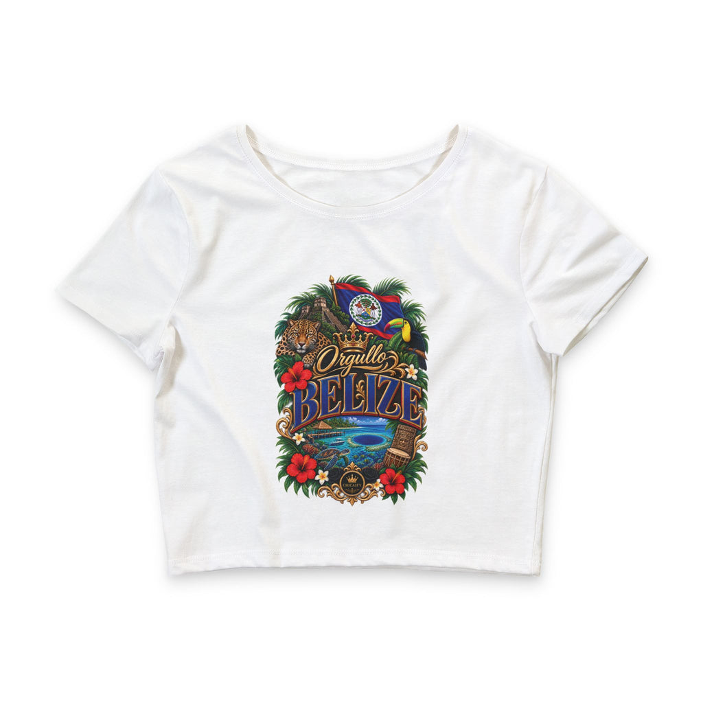 Orgullo Belize — Raíces Unidas Collection |  Crop Tee