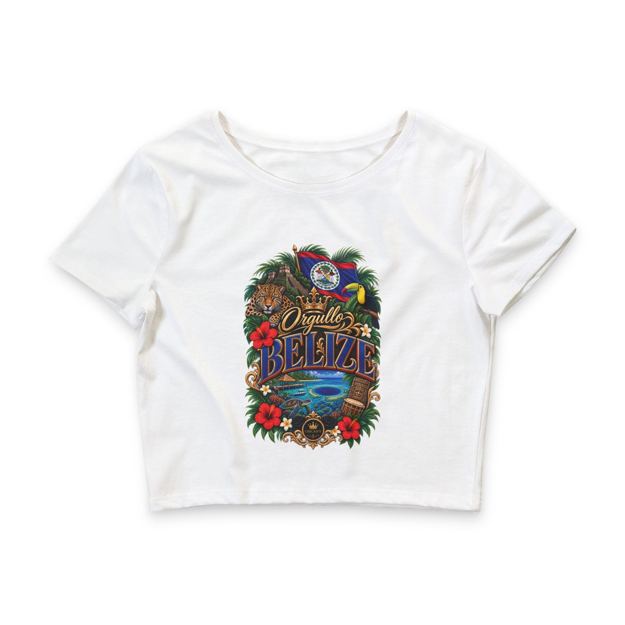 Orgullo Belize — Raíces Unidas Collection |  Crop Tee