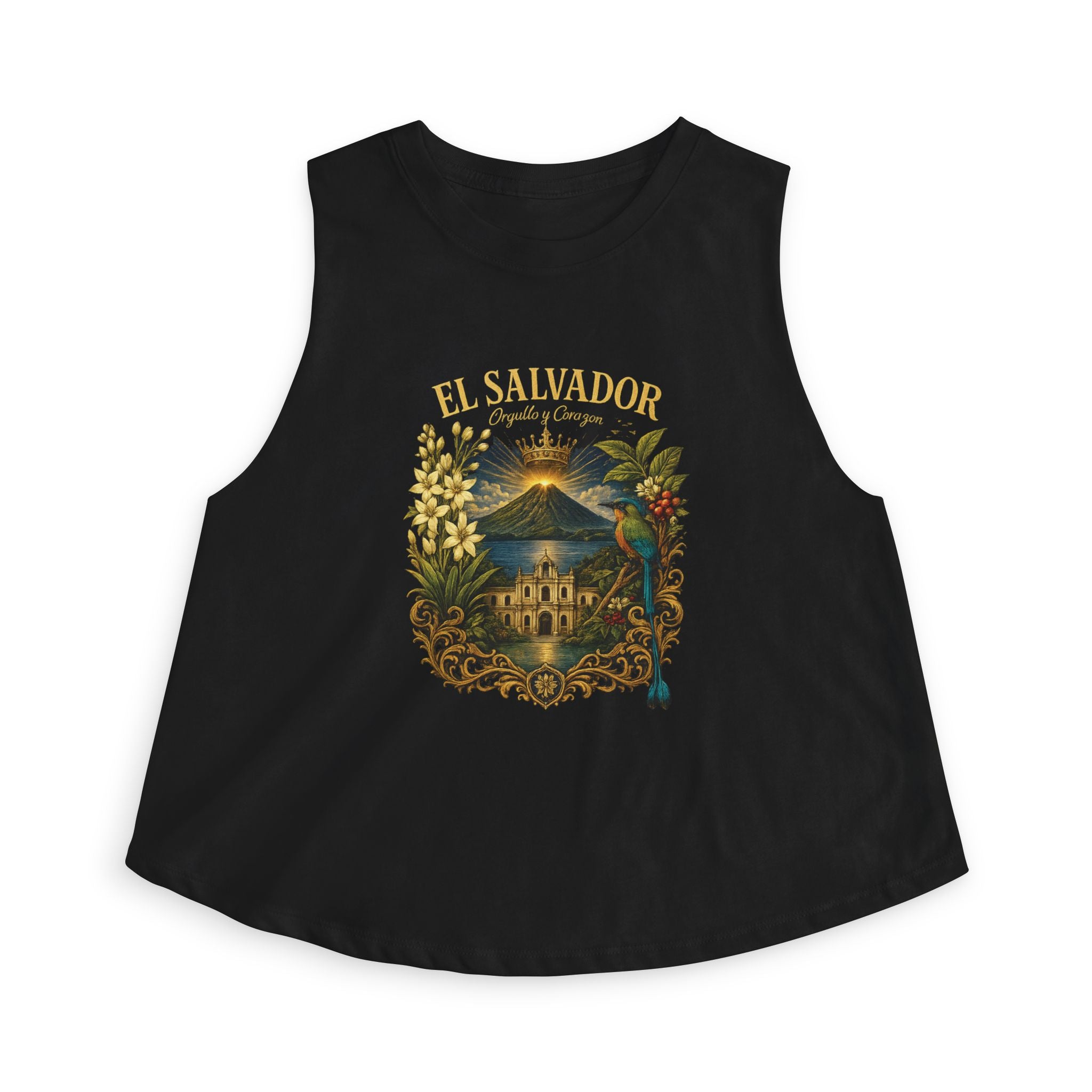 Corazón de Volcanes Crop Top
