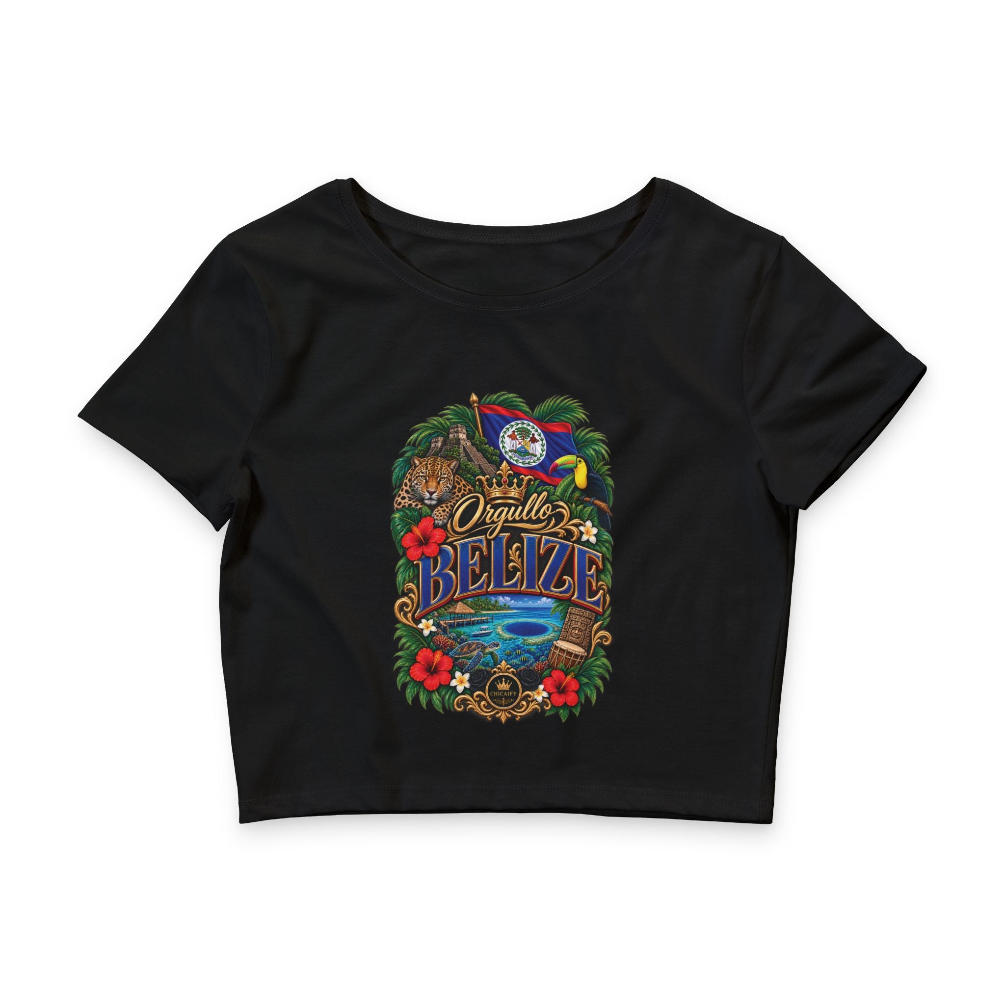 Orgullo Belize — Raíces Unidas Collection |  Crop Tee