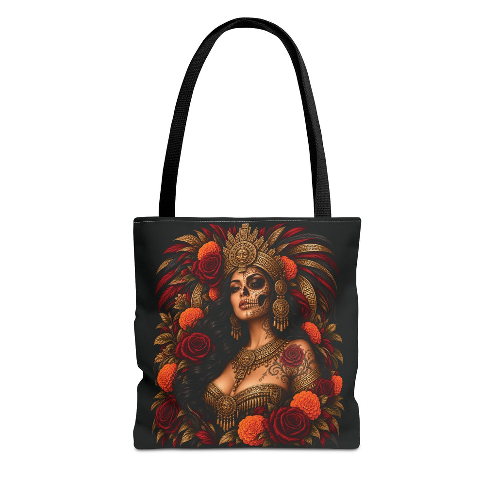 Reina Azteca: Entre Rosas y Cempasúchil | Chicaify Originals | Tote Bag
