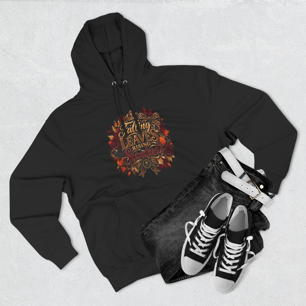 Falling Leaves, Rising Standards | Three-Panel Fleece Hoodie