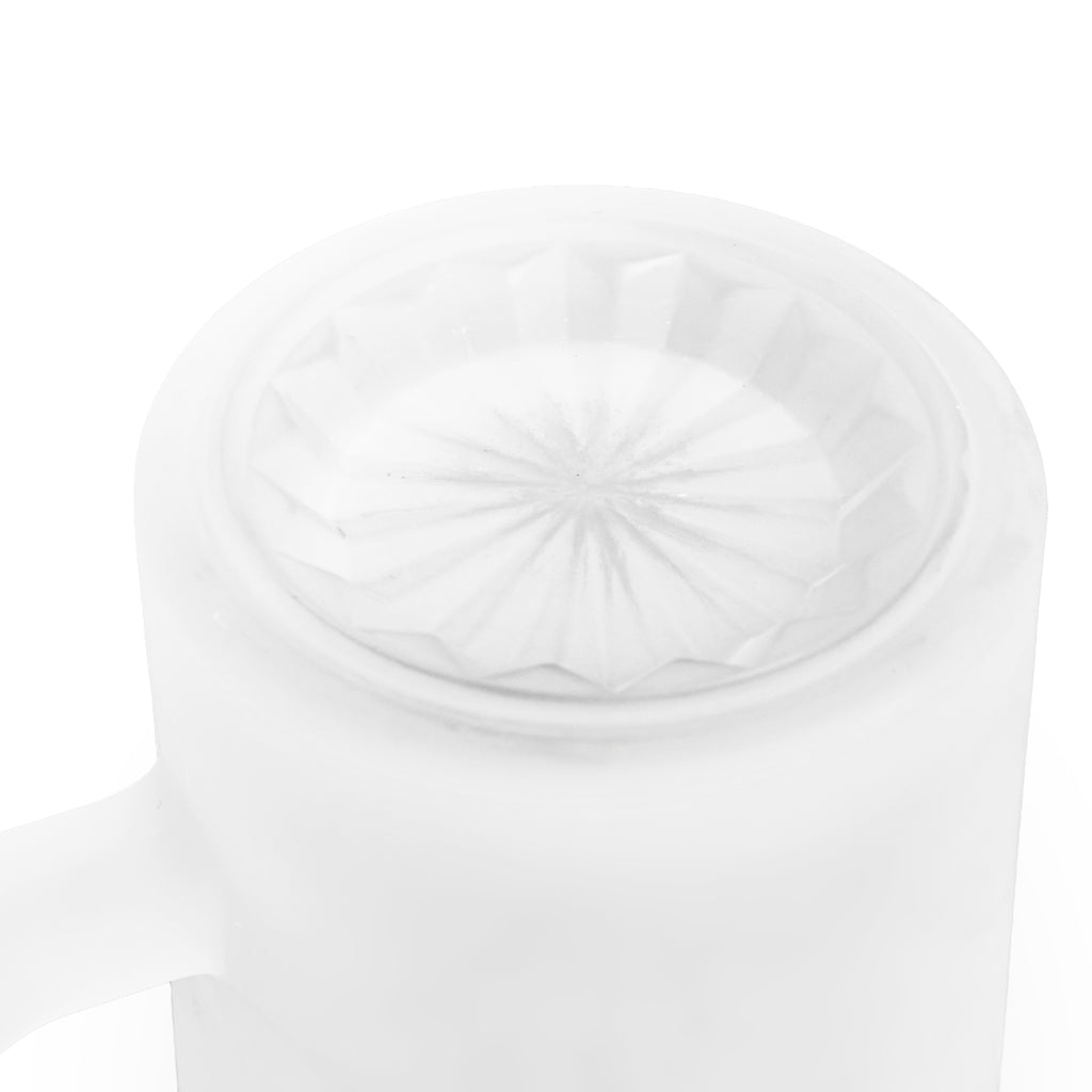 Frosted Beer Mug – 'Raíces de Jalisco' Agave Crest Frosted Glass Stein