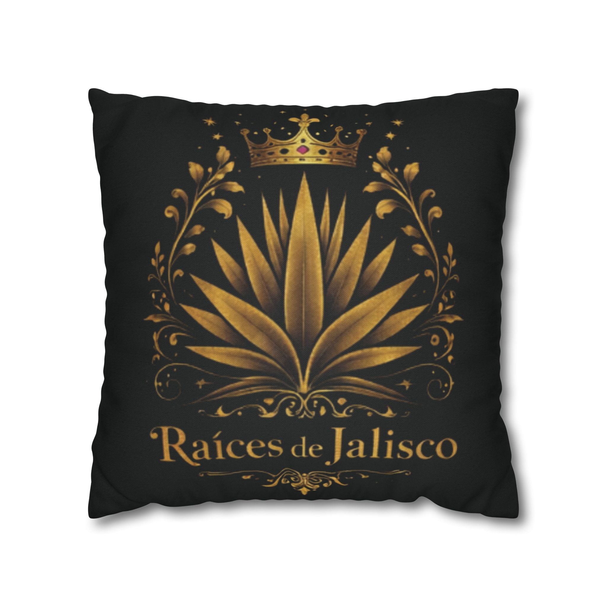 Raices de Jalisco-Gold Agave Decorative Pillow cover