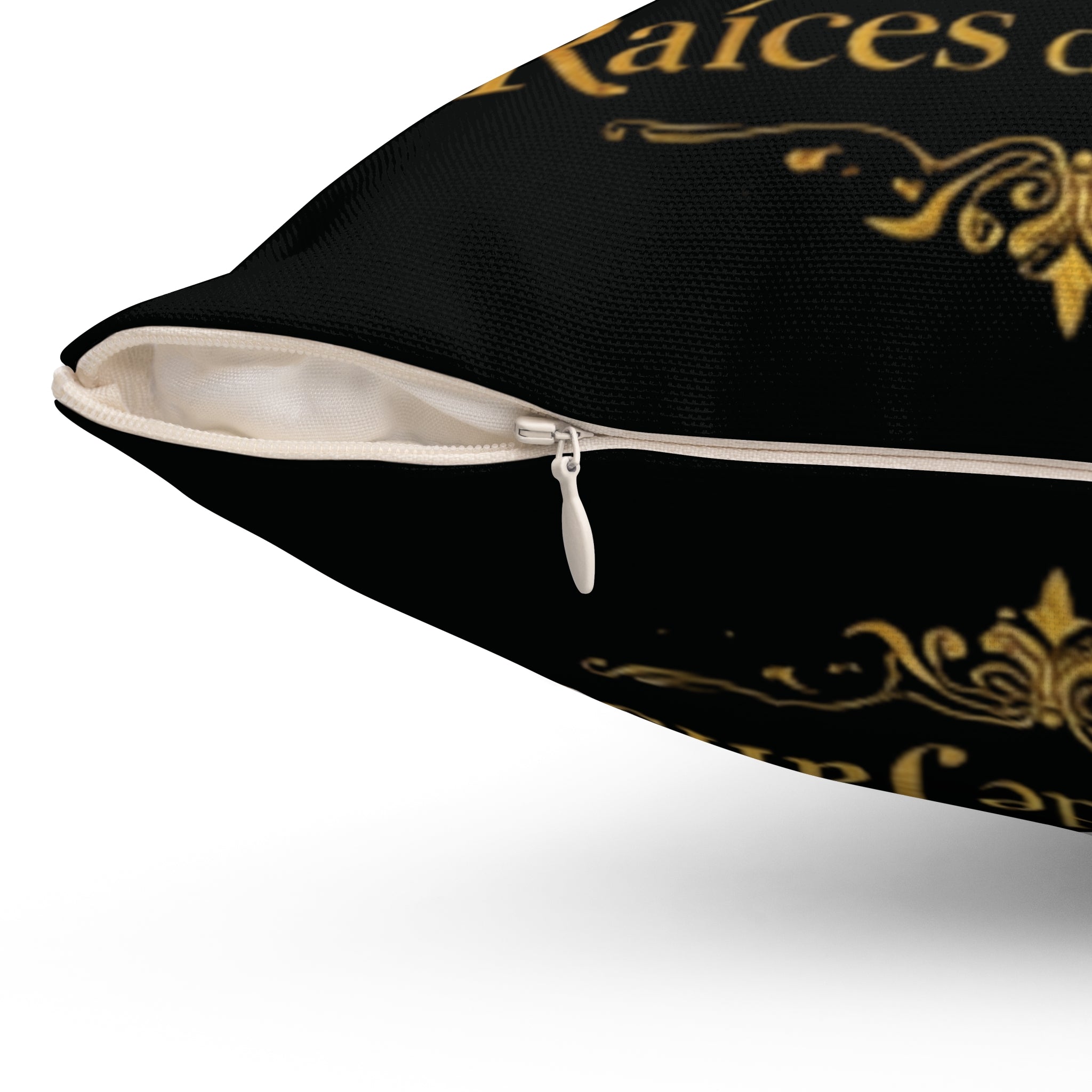 Square Pillow — Raices de Jalisco Gold Agave Design