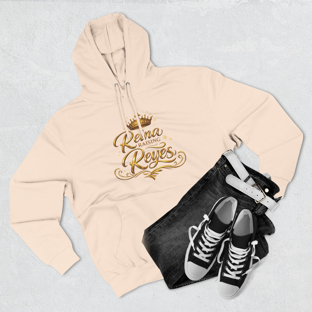 Reina Raising Reyes Hoodie — Gold Crown Family Name Pullover