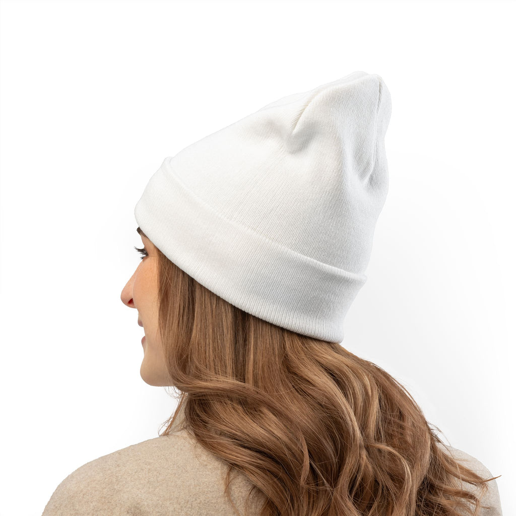 Falling Leaves, Rising Standards | Knit Beanie (Embroidery)