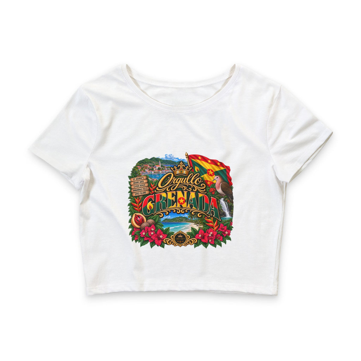 Orgullo Grenada — Raíces Unidas Collection |  Crop Tee