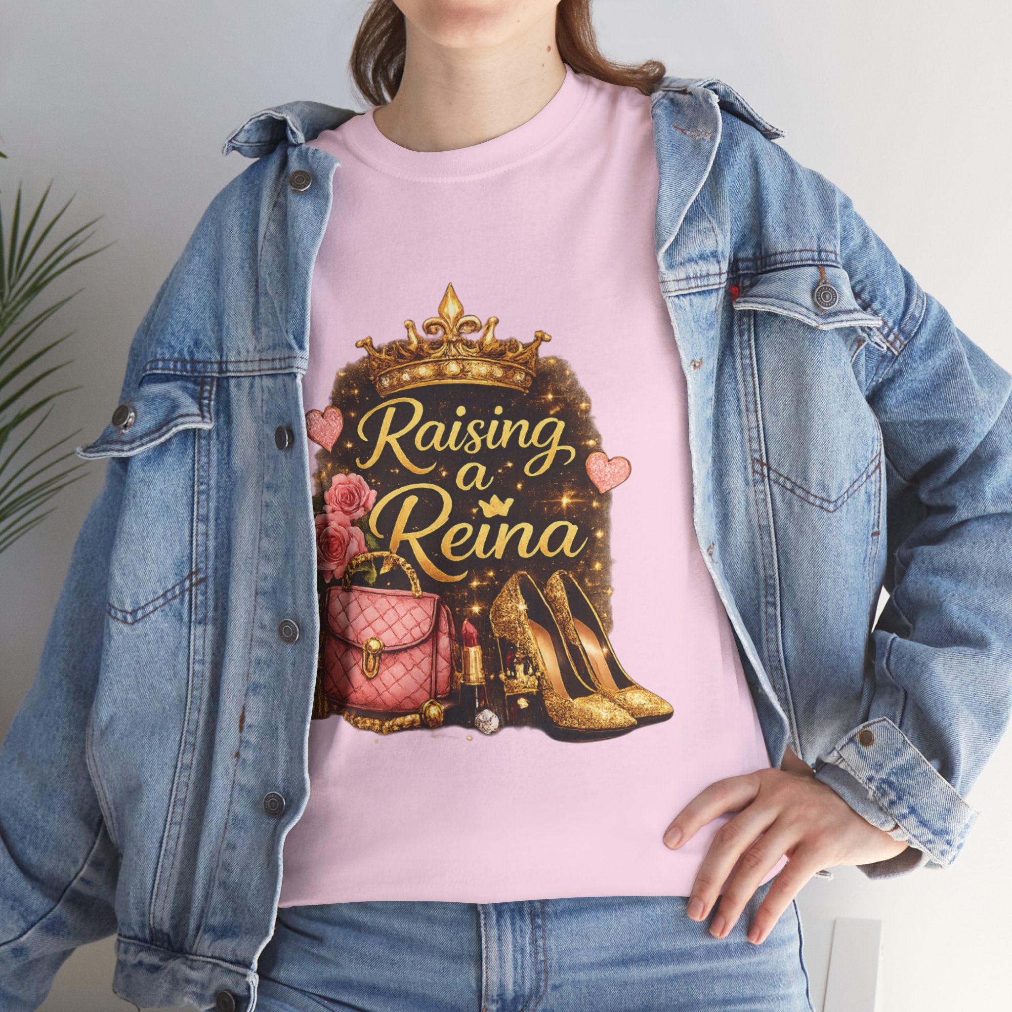 Raising a Reina T-Shirt — Mom & Daughter Crowned Queen Graphic Tee