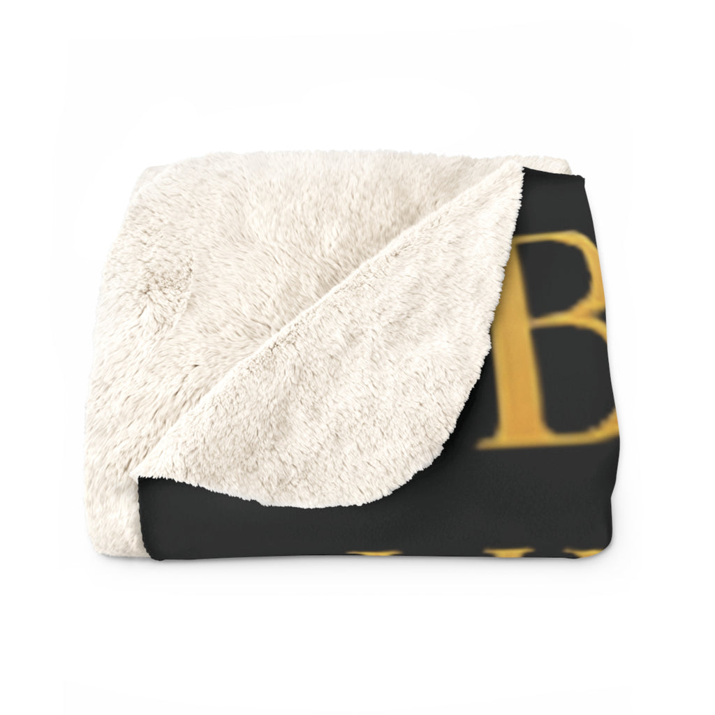 Bloom Like a Queen Sherpa Blanket — Floral Crown Throw with Spanish "Hecha para Florecer"
