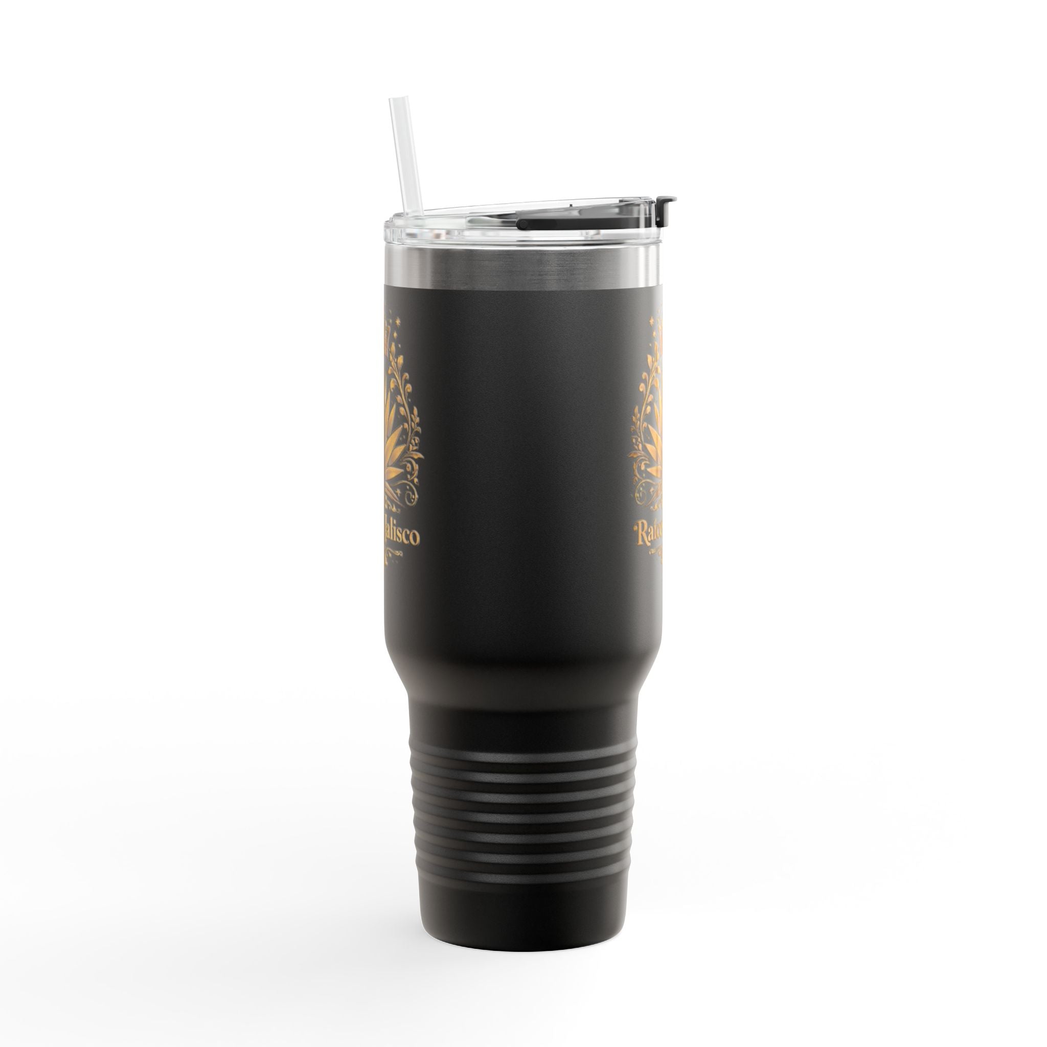 Golden Agave Crest 40oz Travel Mug | Raices de Jalisco Insulated Tumbler