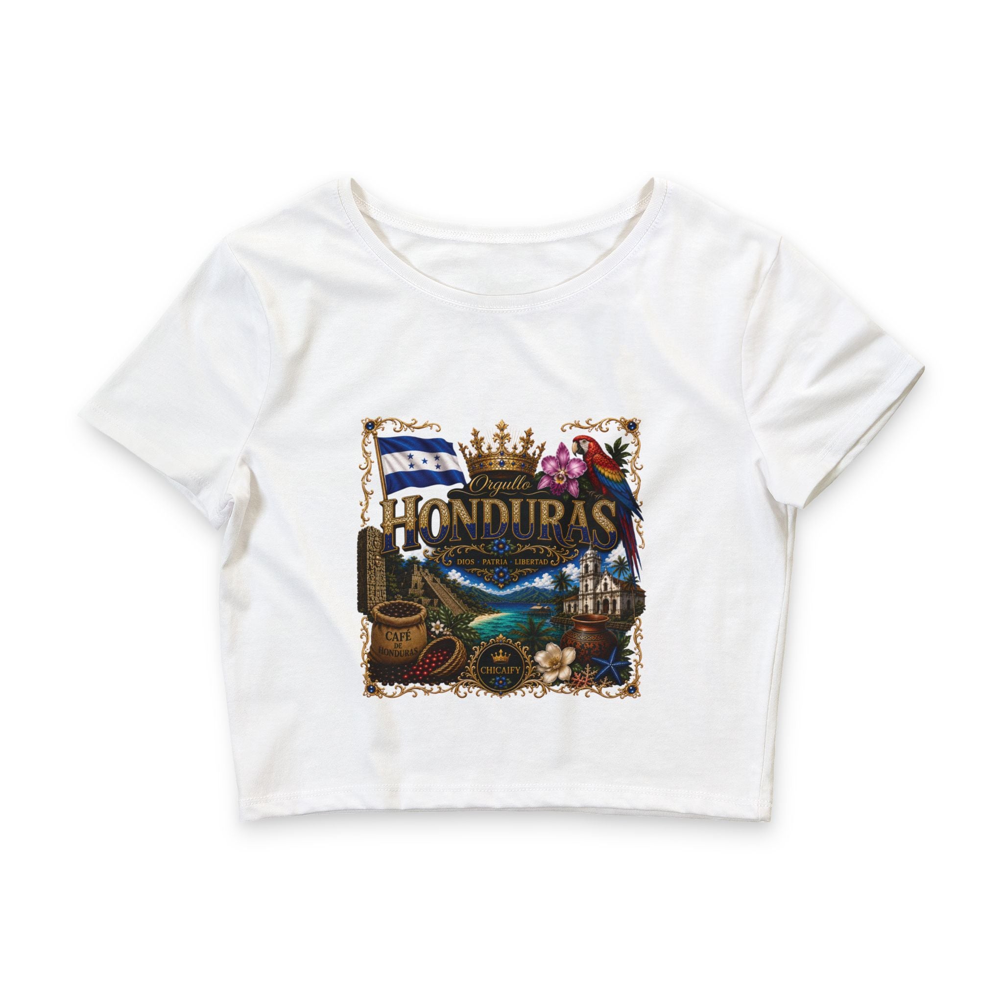 Orgullo Honduras | Colección Raíces Unidas  Crop Tee