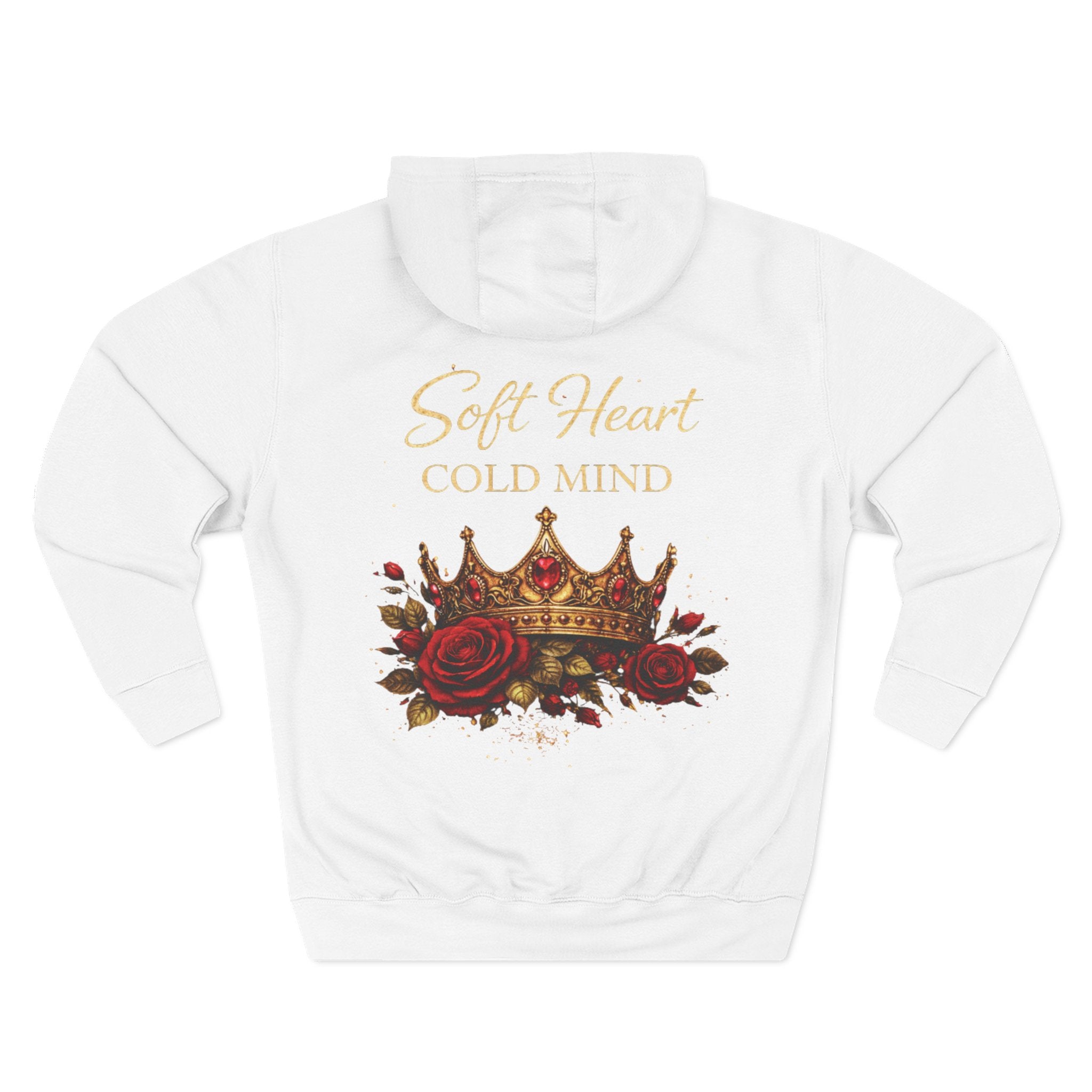 Rose Crown— "Soft Heart Cold Mind" Graphic Pullover Hoodie