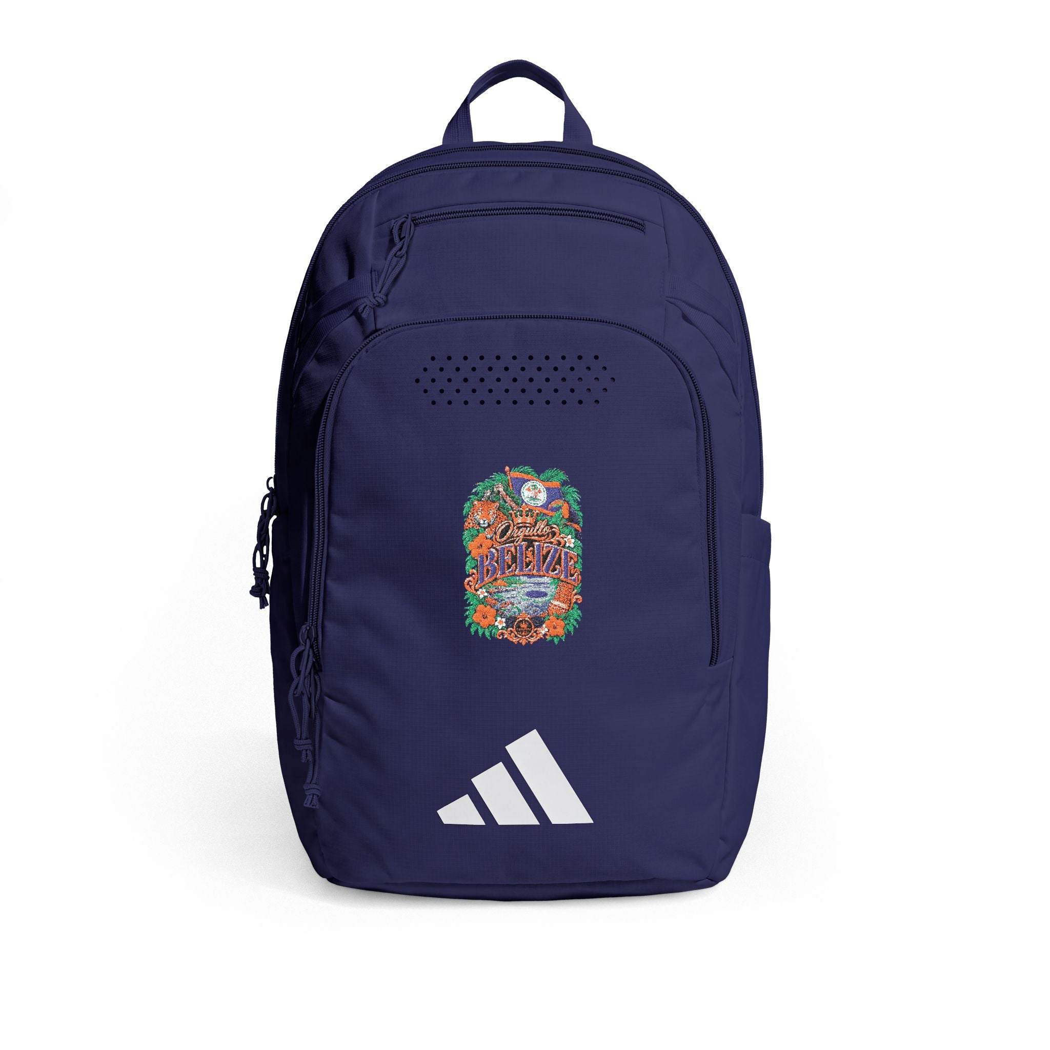 Orgullo Belize — Raíces Unidas Collection | adidas® Defender 5 Backpack (Embroidery)