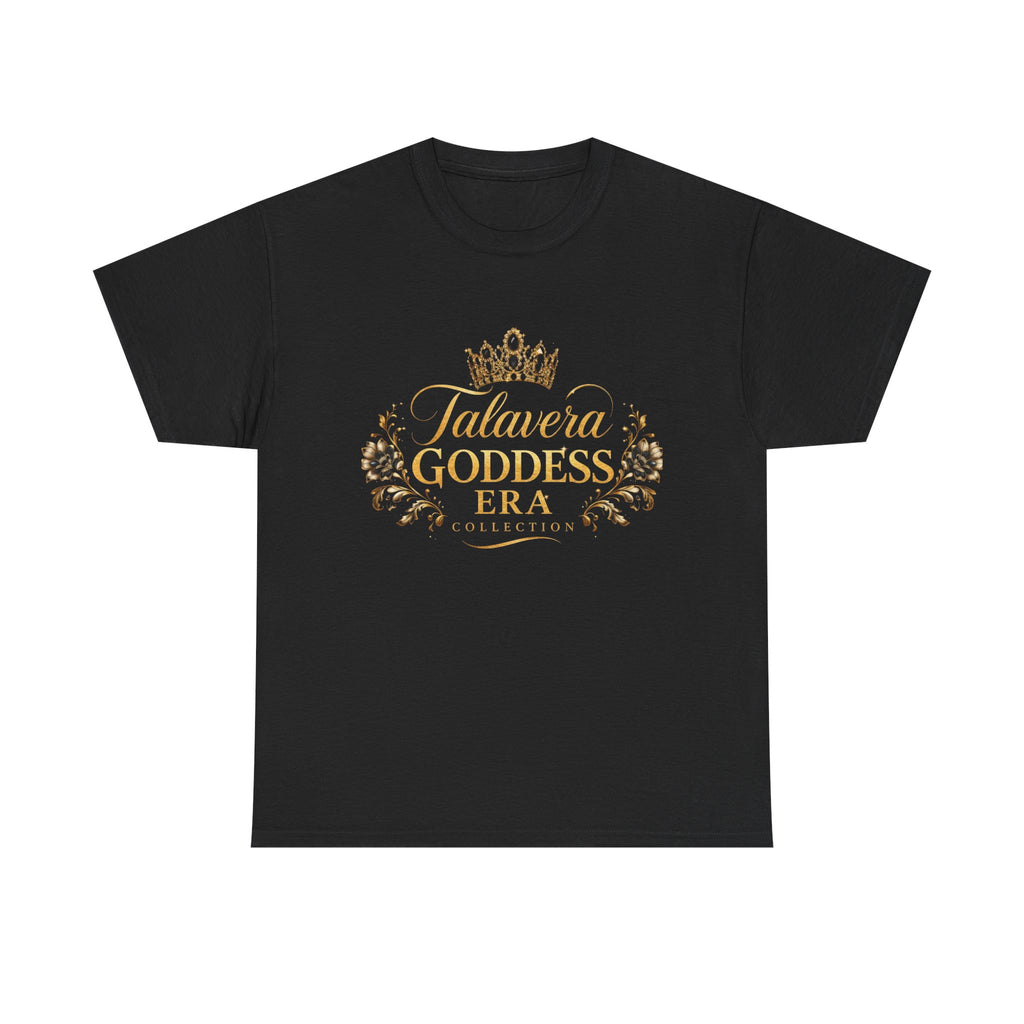 Talavera Goddess Era Tee | Crowned Script Floral Design