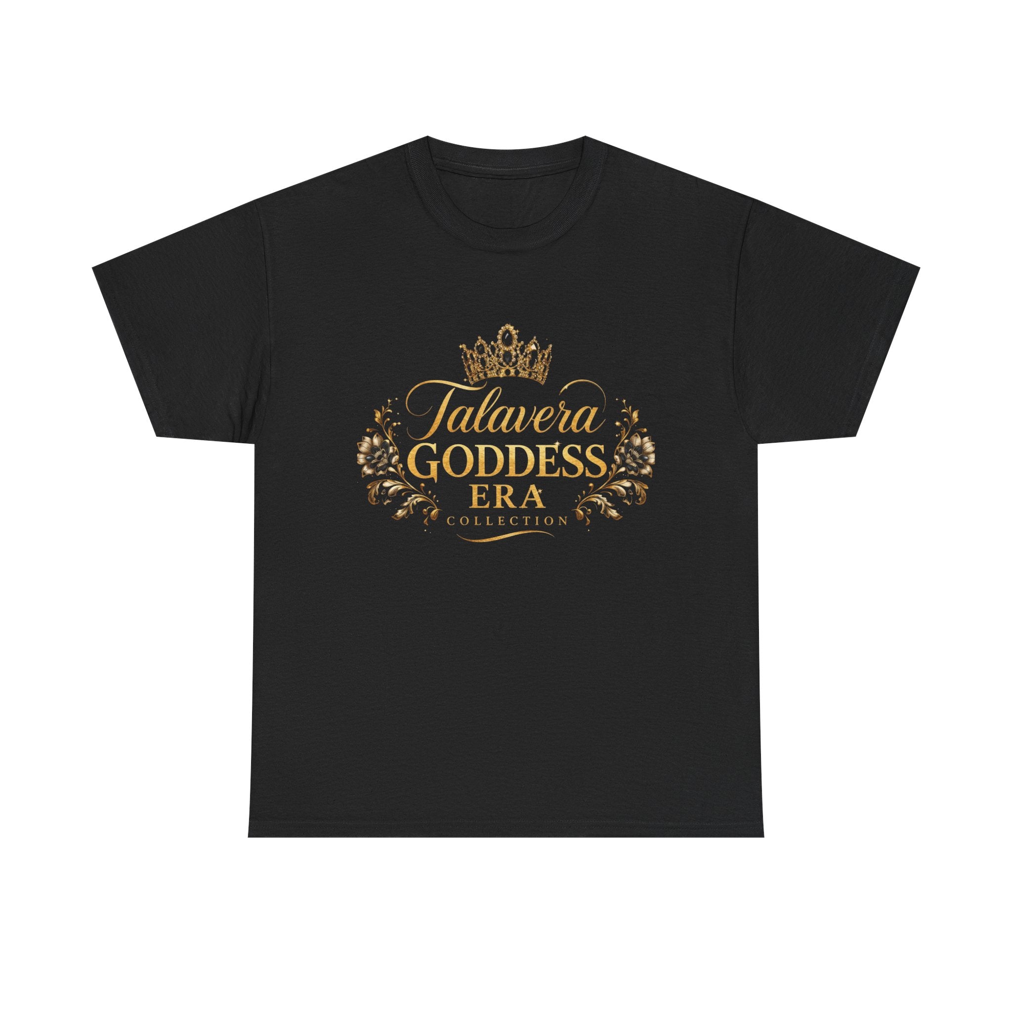 Talavera Goddess Era Tee | Crowned Script Floral Design