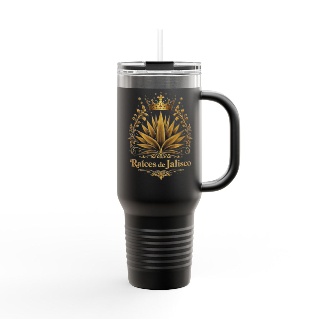 Golden Agave Crest 40oz Travel Mug | Raices de Jalisco Insulated Tumbler