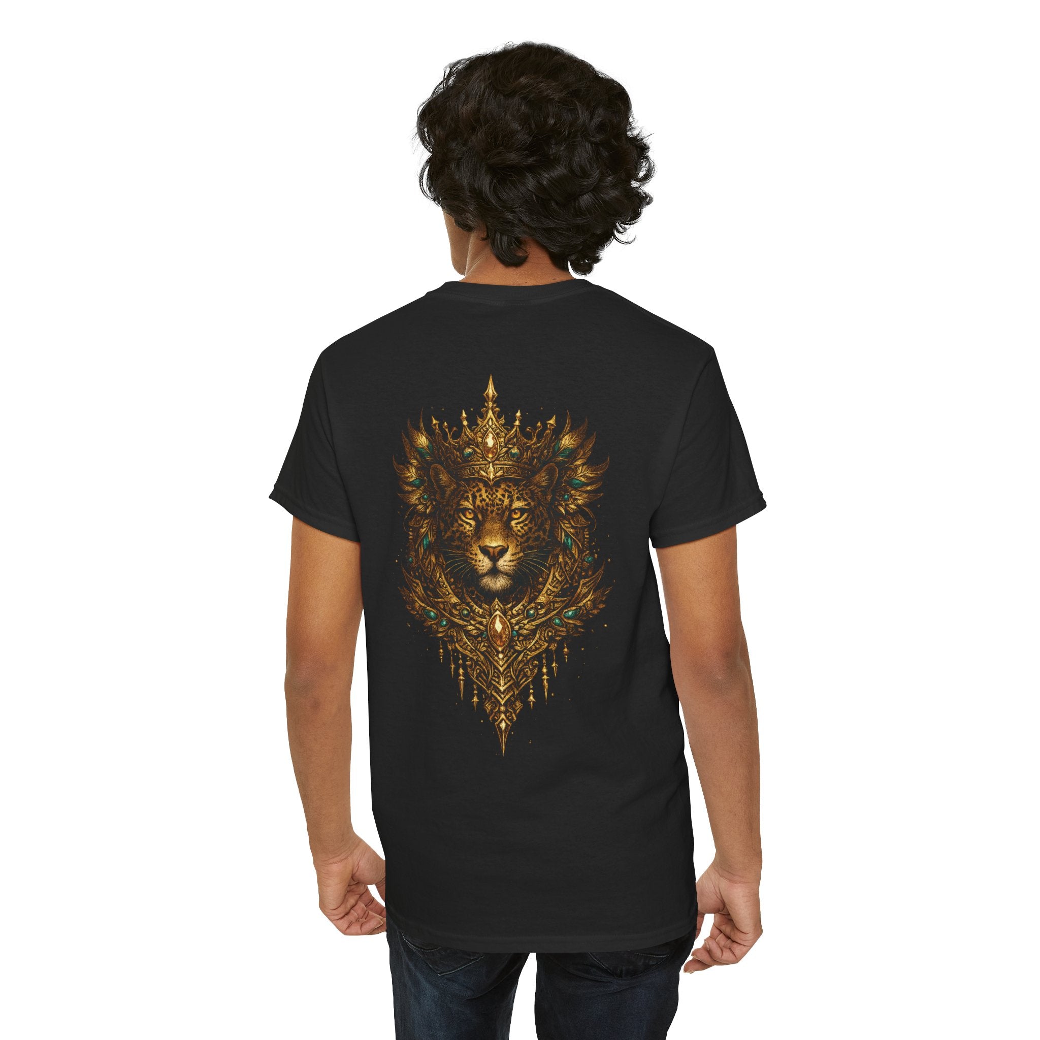 Golden Crowned Jaguar Tee — Graphic T-Shirt