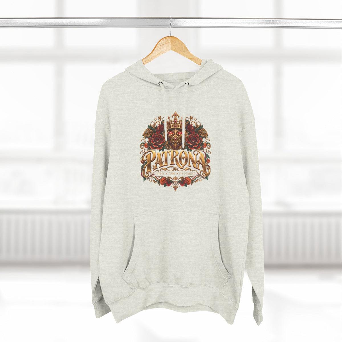Patrona | Crowned in Power – Chicaify Collection | Three-Panel Fleece Hoodie