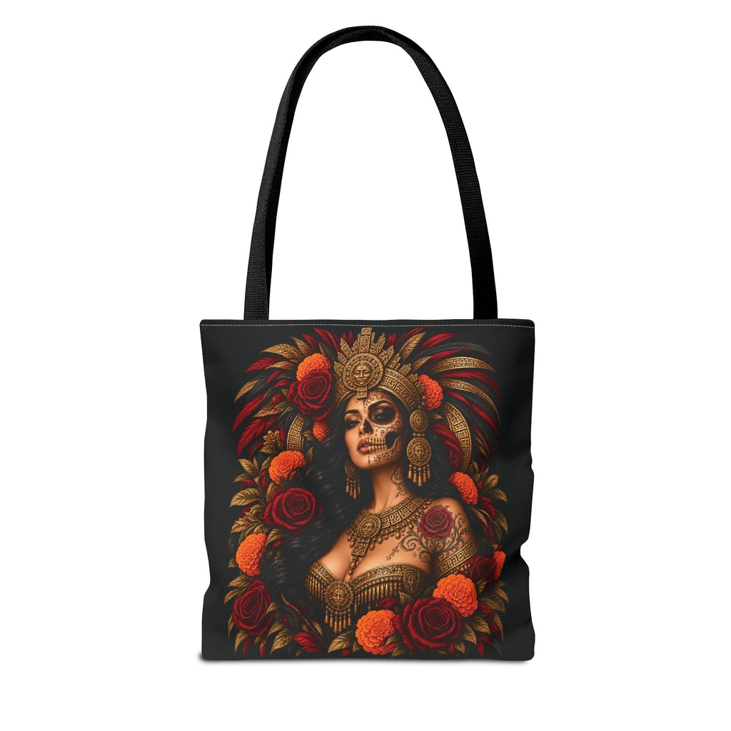 Reina Azteca: Entre Rosas y Cempasúchil | Chicaify Originals | Tote Bag