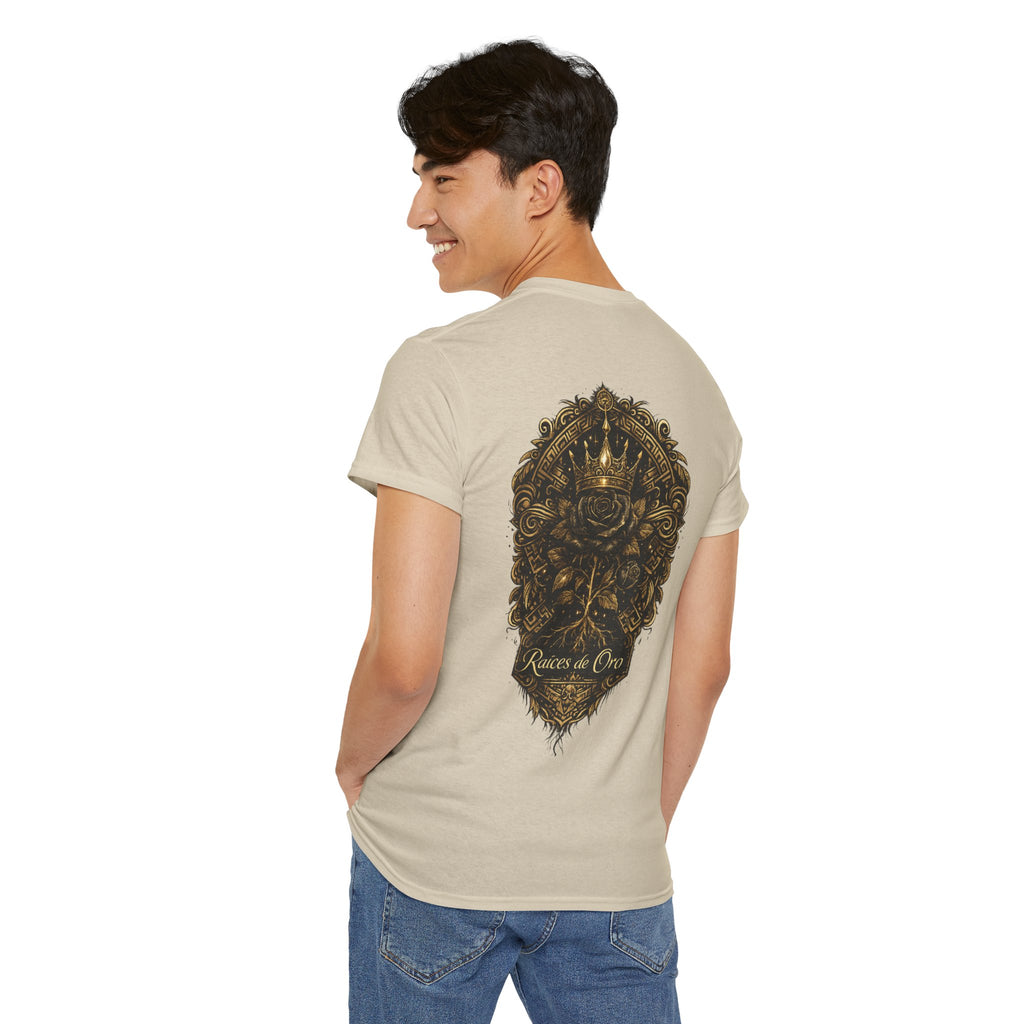 Raices de Oro T-Shirt —Crown Emblem Graphic Tee