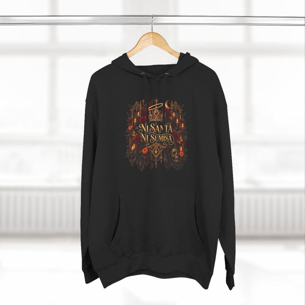 Ni Santa, Ni Sumisa | Three-Panel Fleece Hoodie