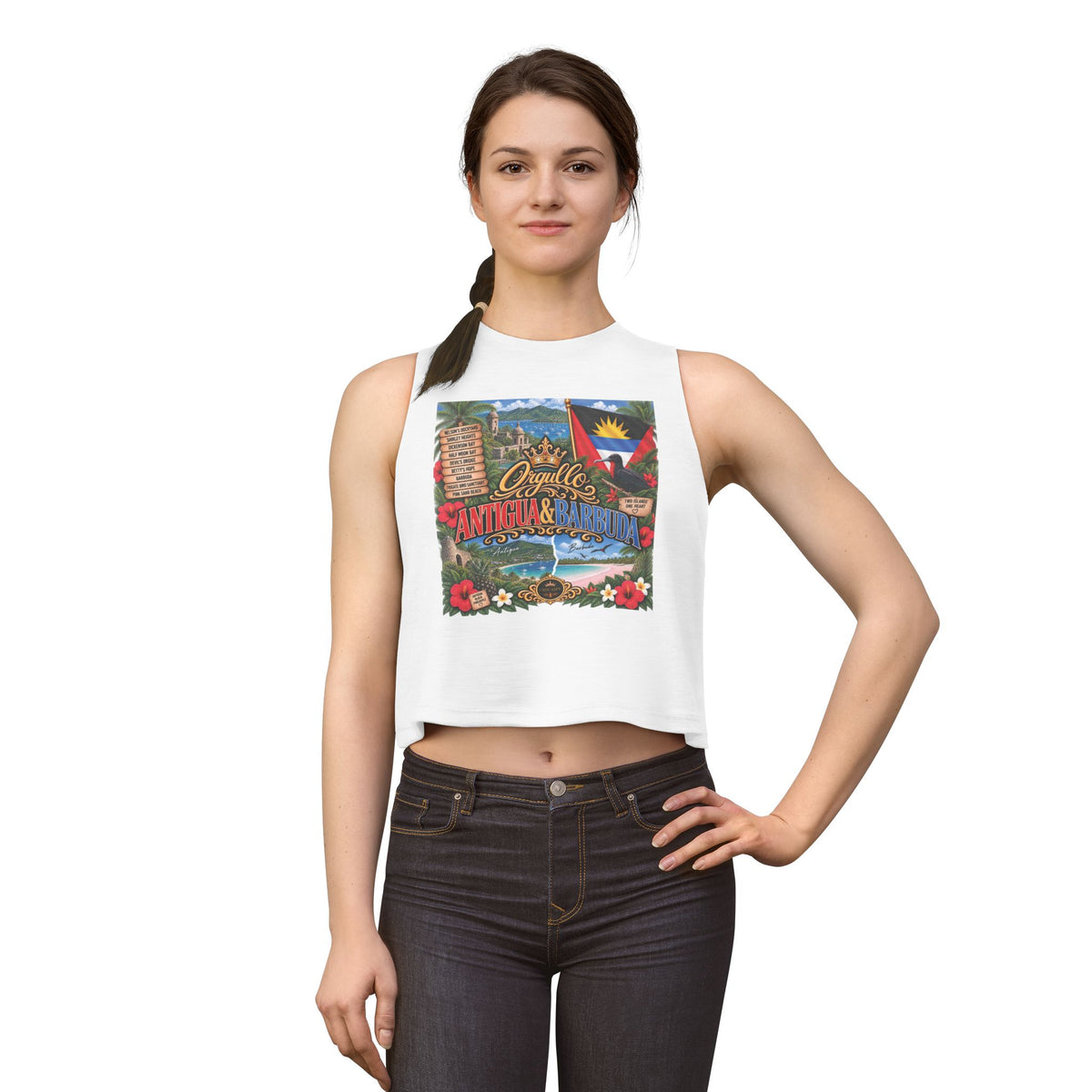 Orgullo Antigua & Barbuda — Raíces Unidas Collection | Crop Top